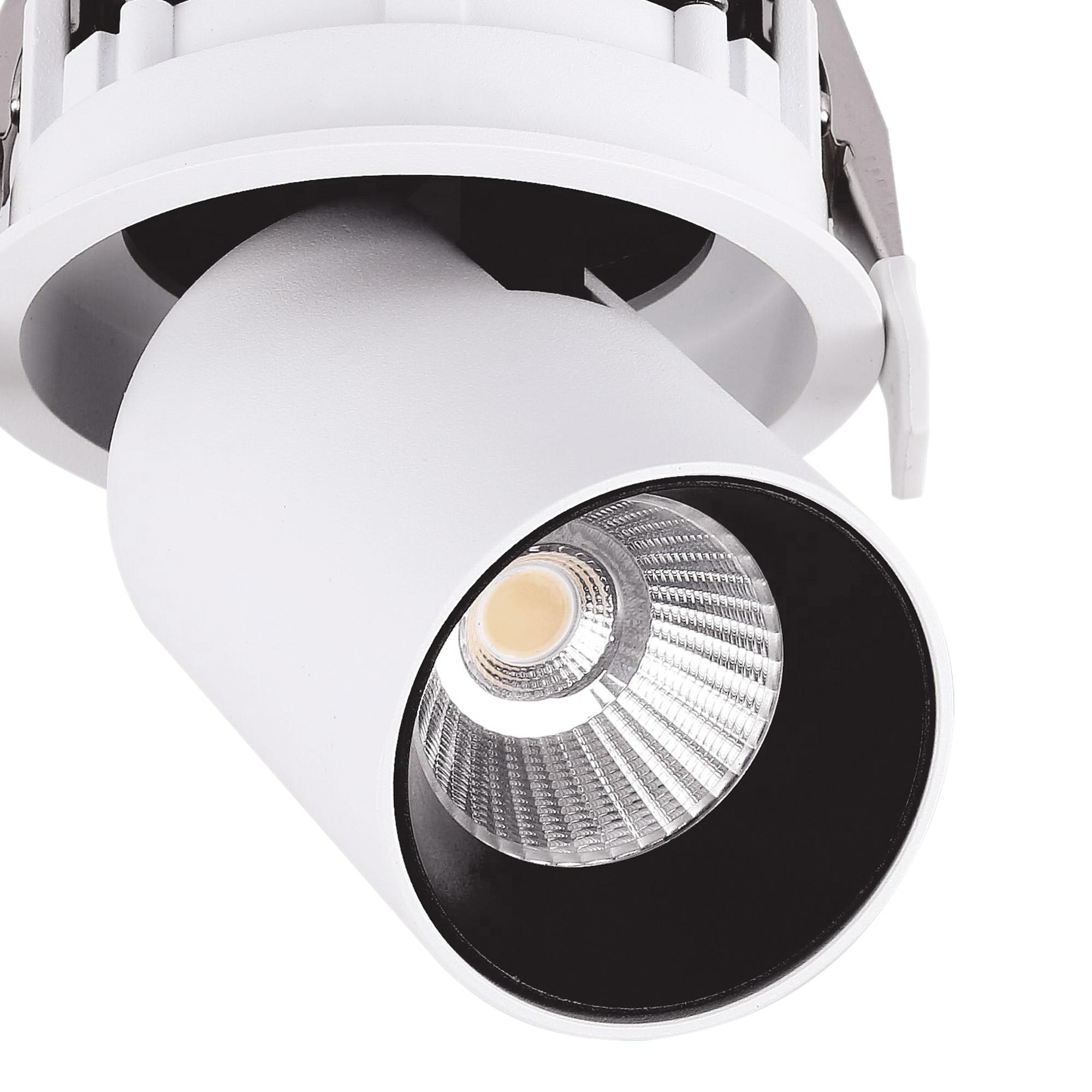 Garda Retractable Recessed Swivel Spotlight