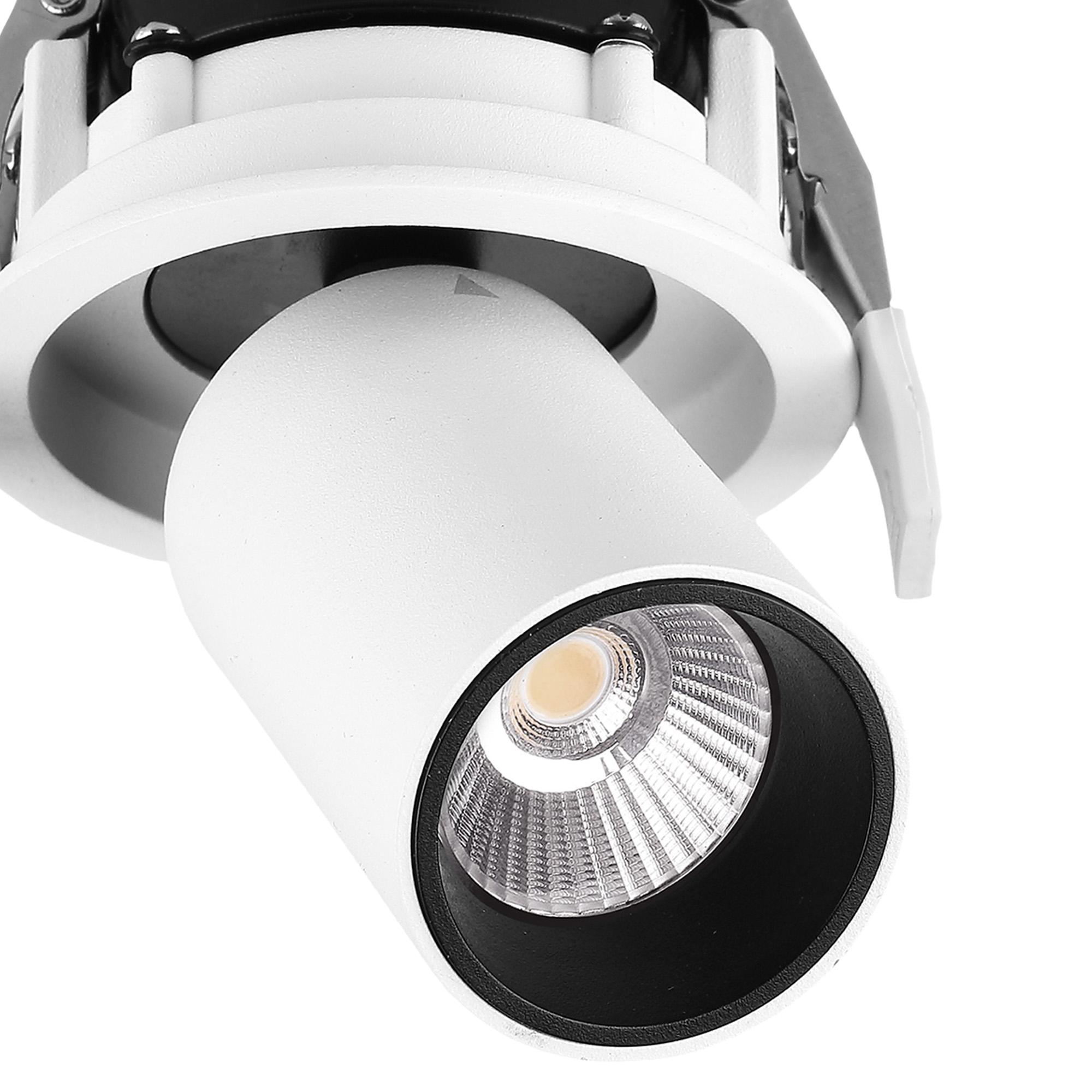 Garda Retractable Recessed Swivel Spotlight