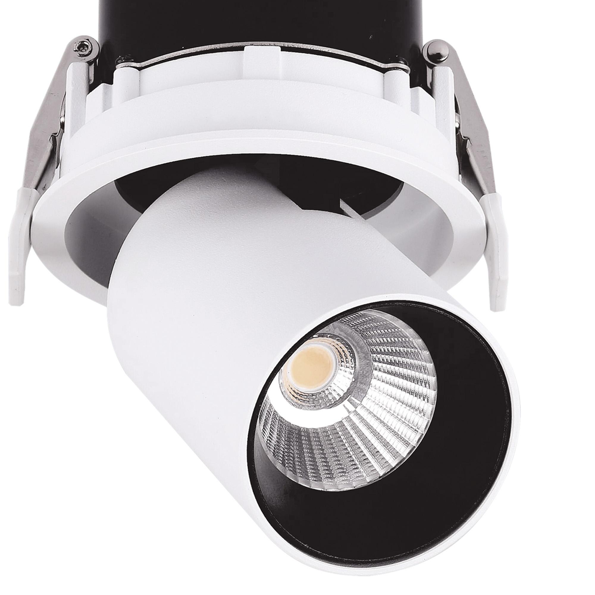 Garda Retractable Recessed Swivel Spotlight