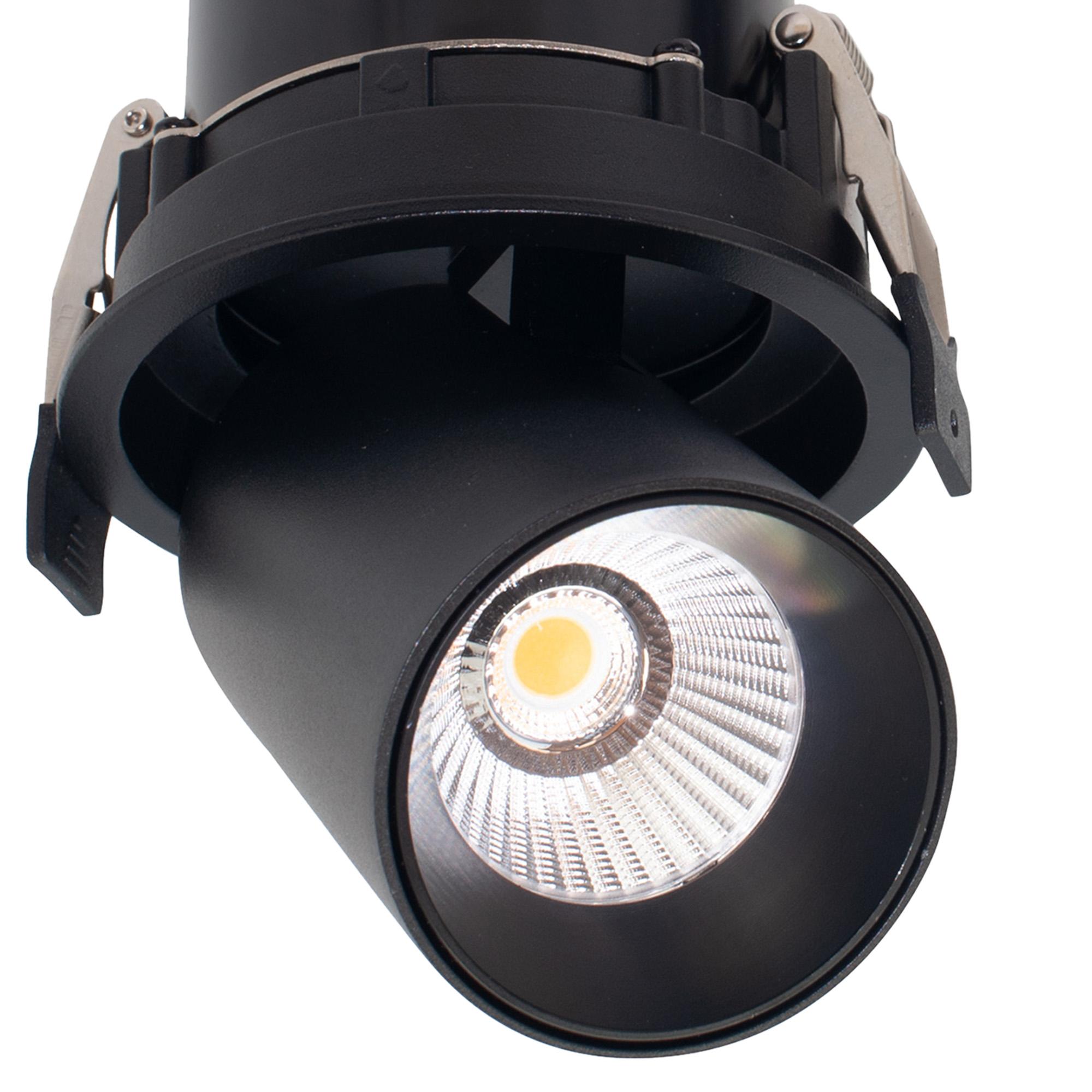 Garda Retractable Recessed Swivel Spotlight