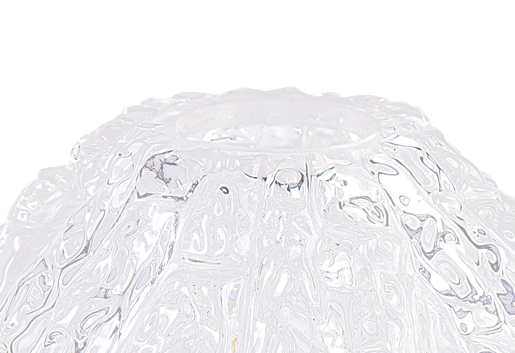 Gilda Bowl 18.5cm Ice Cube Effect Clear Glass Lampshade
