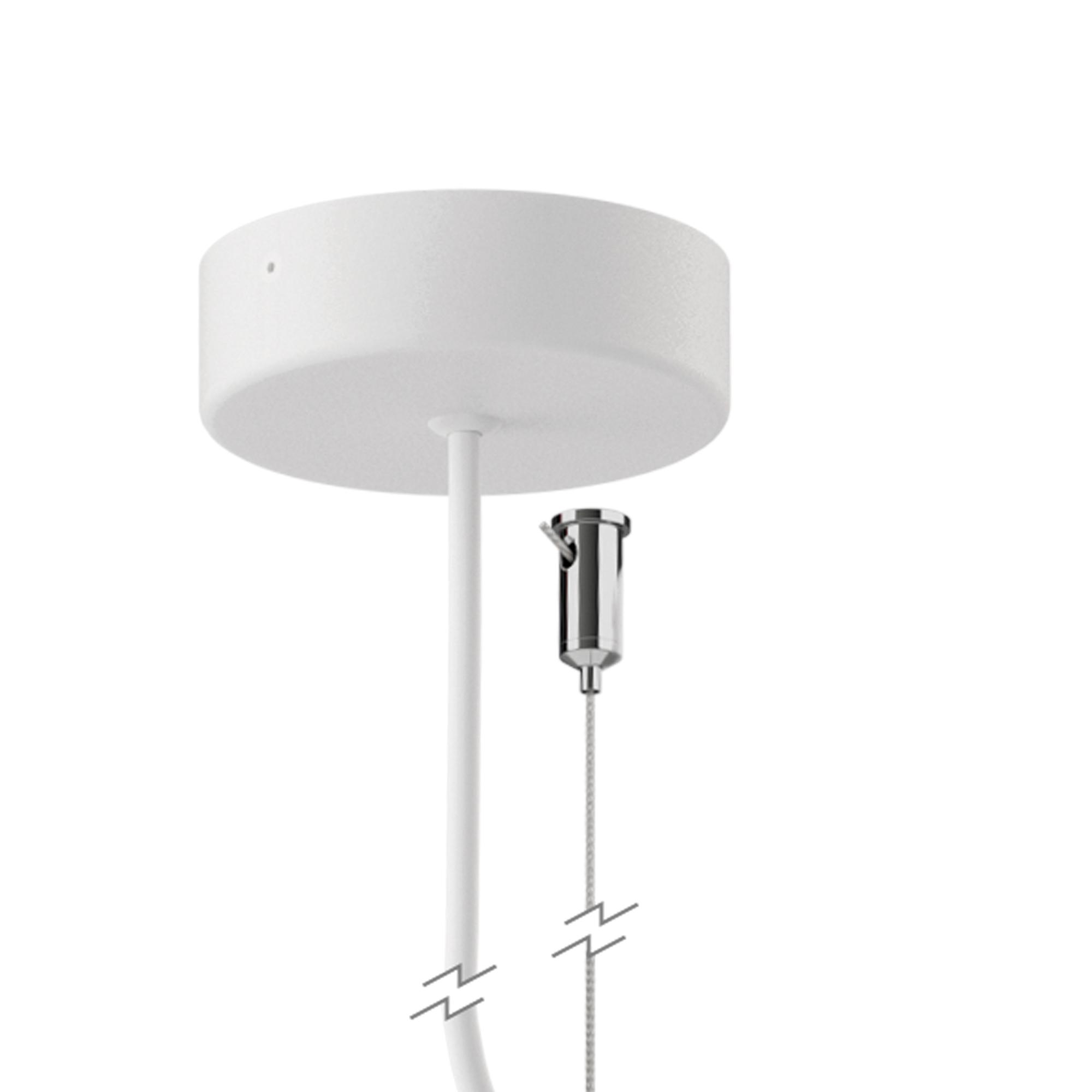 Hanok Middle Connection With AC Wire/Rosette, White