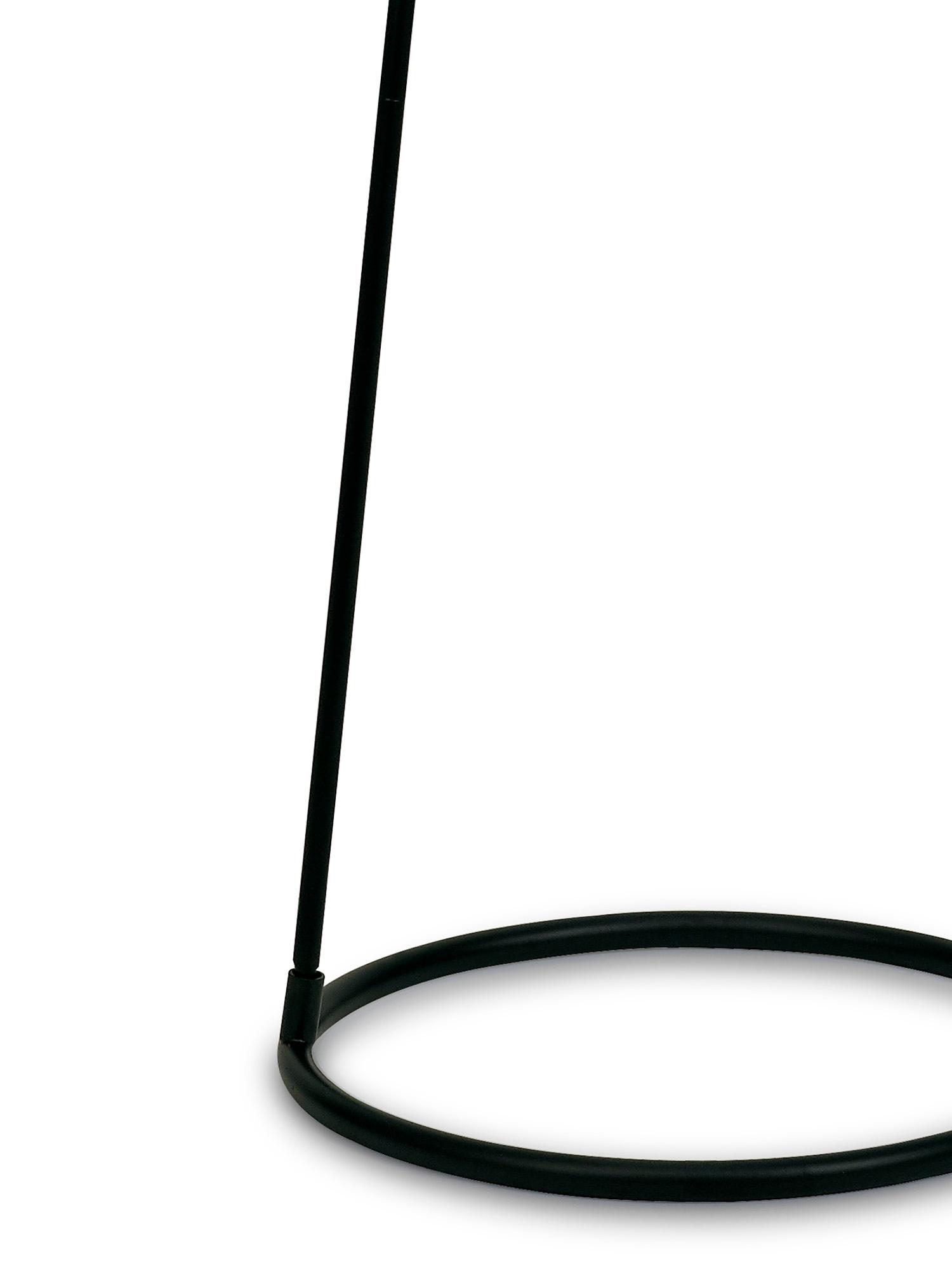 Hayden Floor Lamp 1 Light E27 Matt Black c/w Black Fabric Shade
