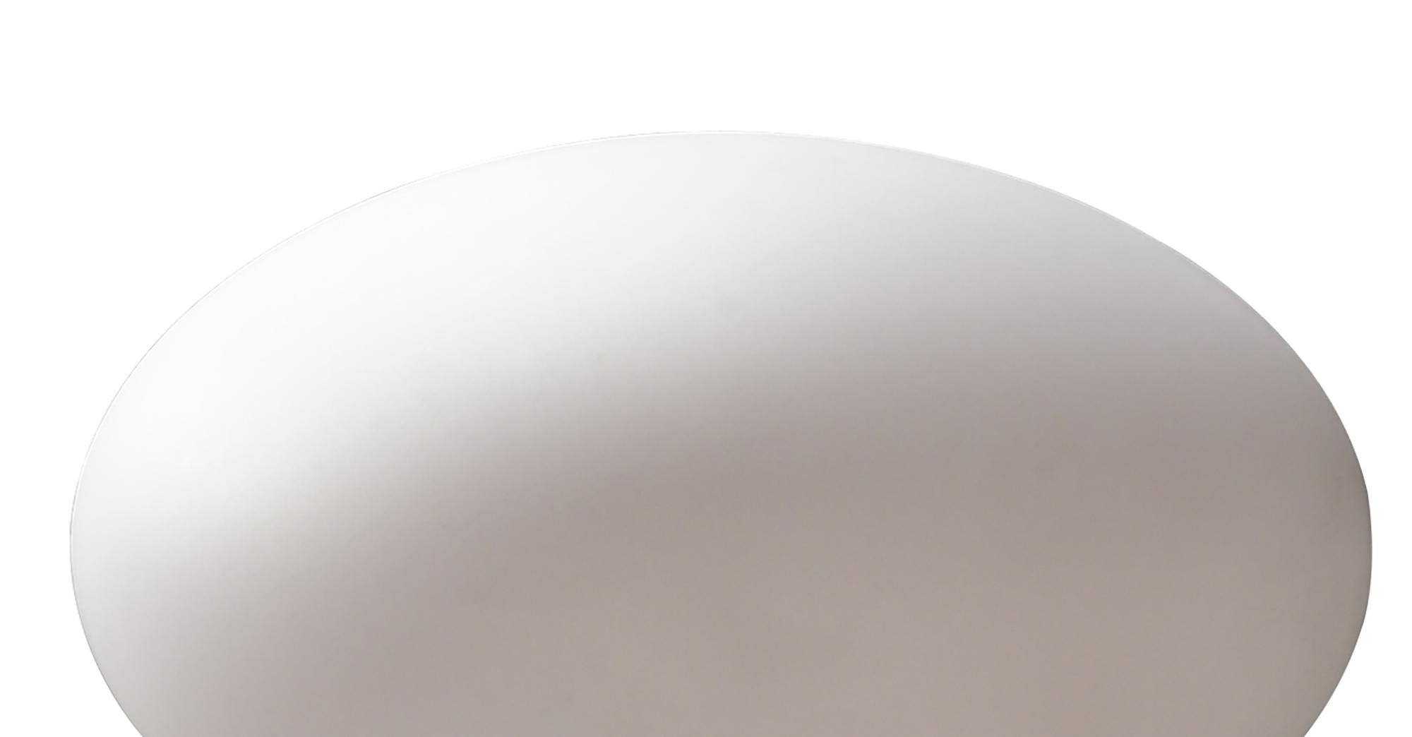 Huevo Oval Table Lamp 1 Light CFL In Line Switch Indoor, Opal White
