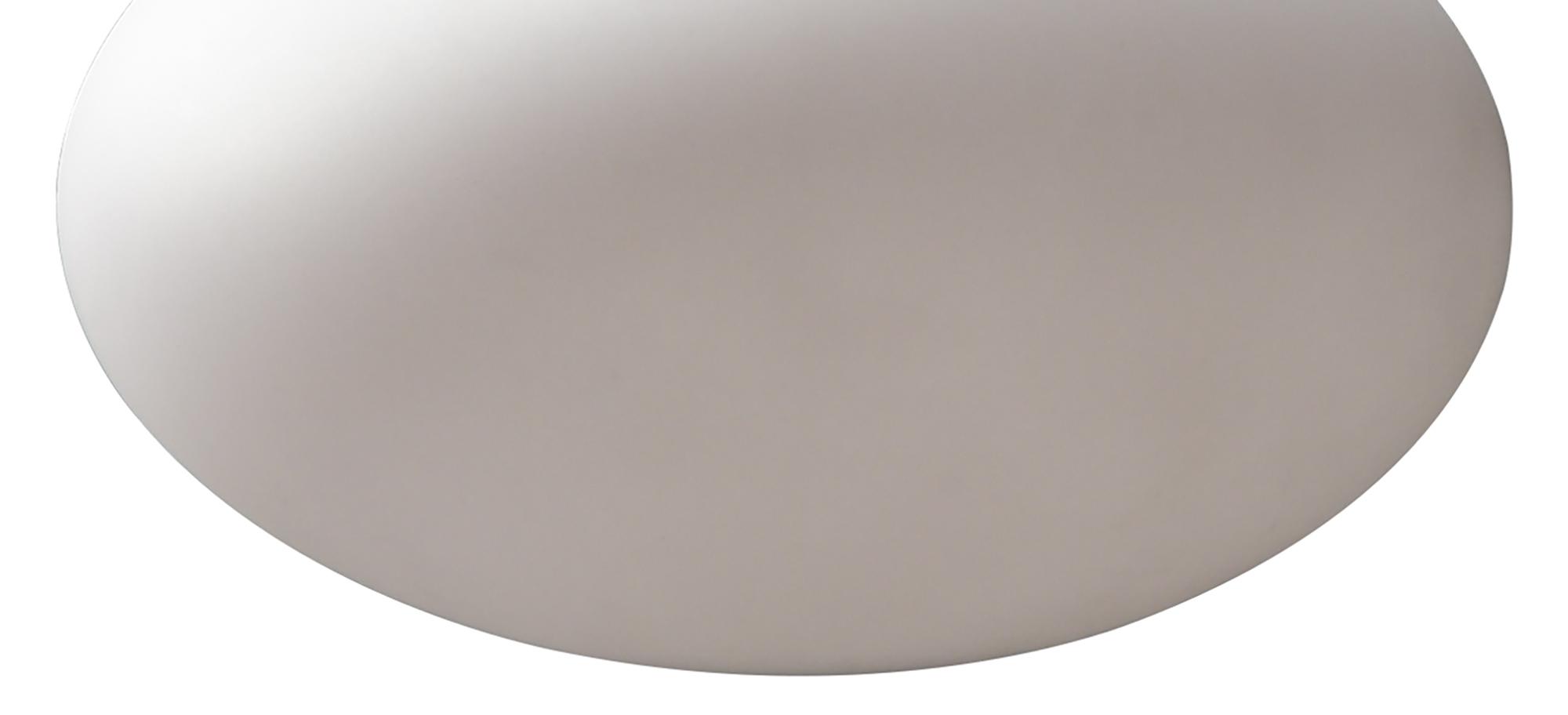 Huevo Oval Table Lamp 1 Light CFL In Line Switch Indoor, Opal White