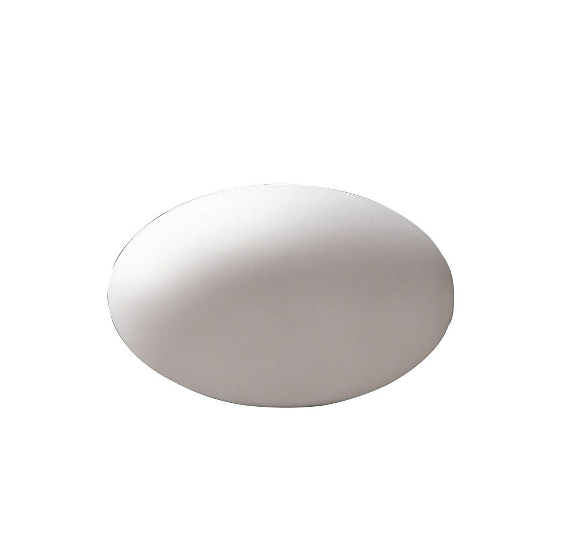 Huevo Oval Table Lamp 1 Light CFL In Line Switch Indoor, Opal White