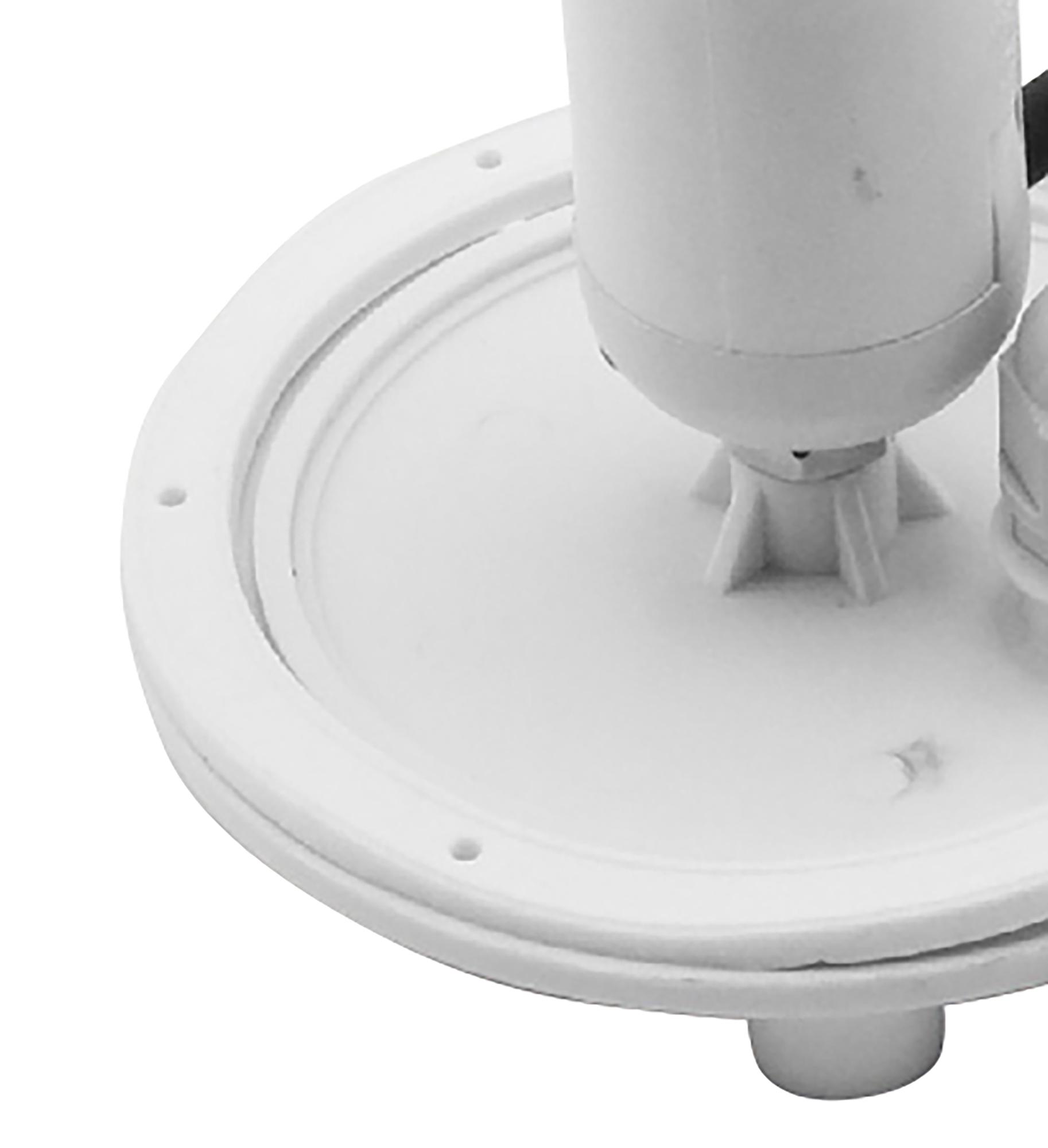E27 Plate 1 Light Outdoor IP44 Supplied With 5M Cable, White