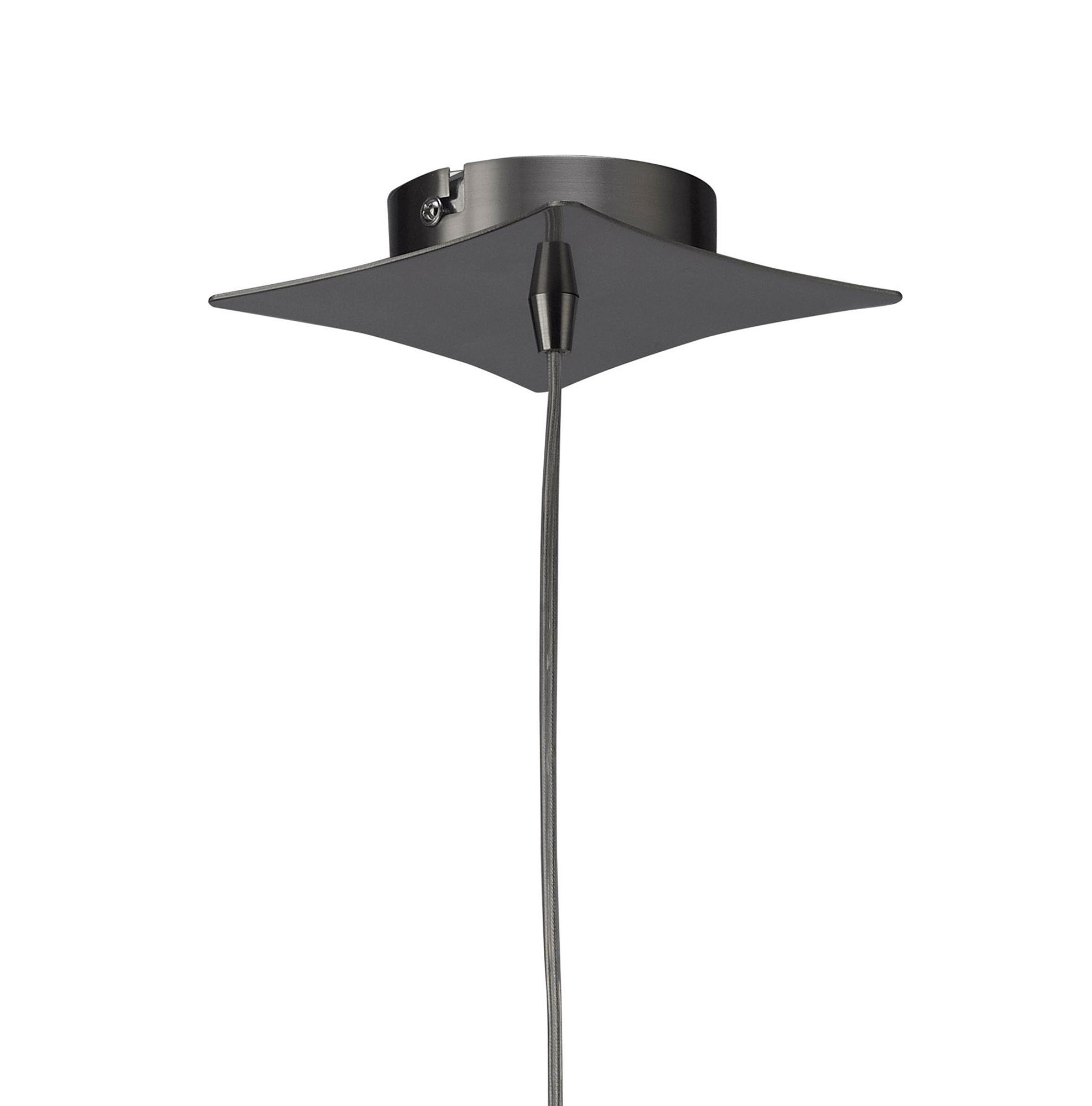 Iku 13cm Pendant 1 Light G9, Satin Nickel