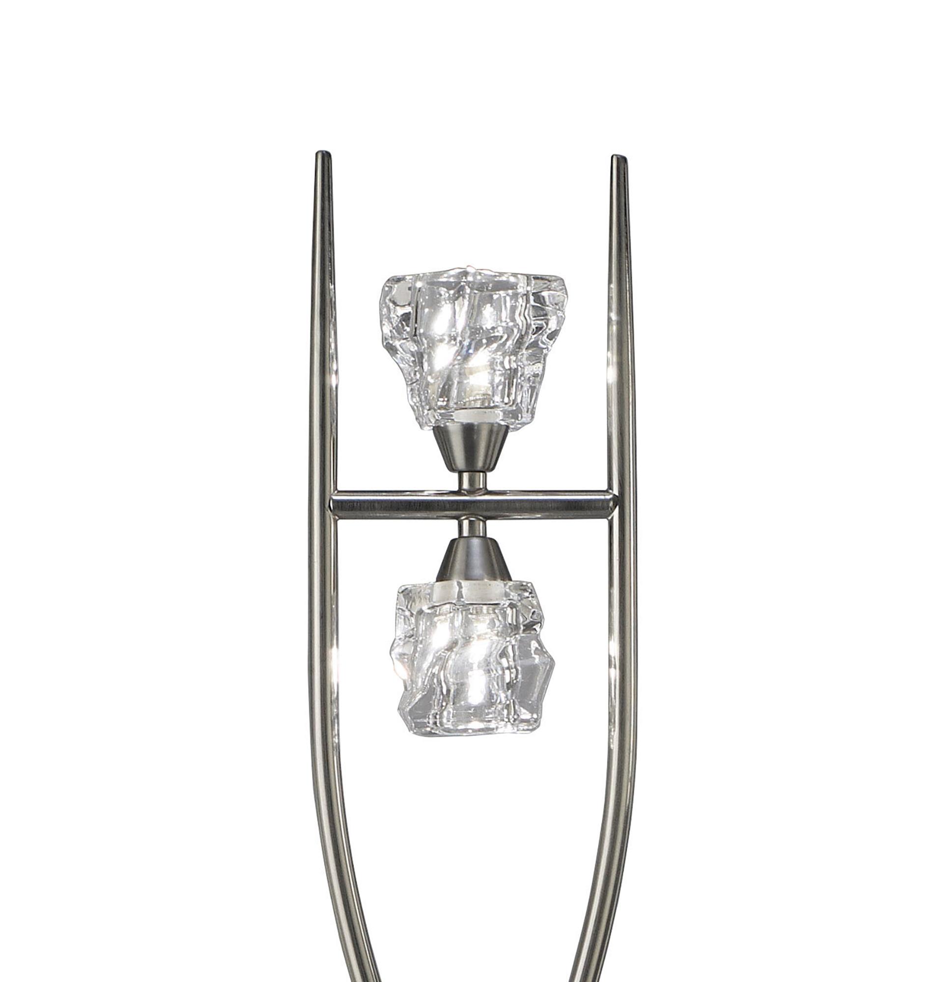 Iku Floor Lamp 4 Light G9, Satin Nickel, NOT LED/CFL Compatible