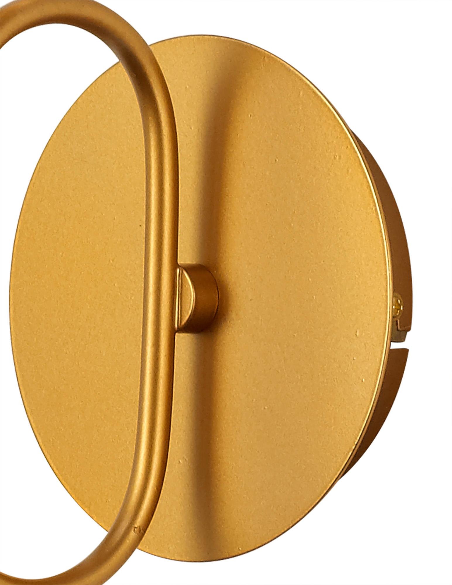 Jazz Wall Lamp, 1 x E27 (Max 20W), Gold Painting