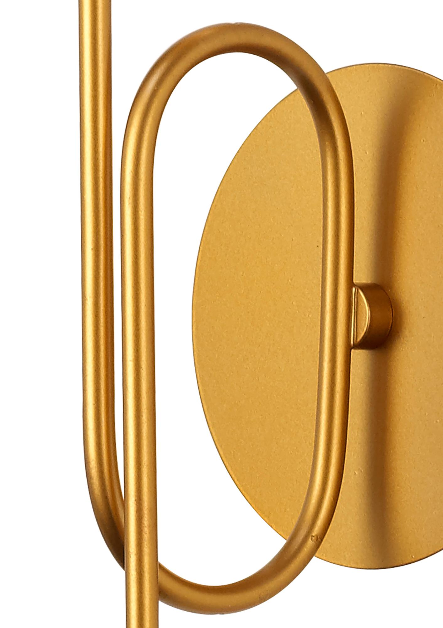 Jazz Wall Lamp, 1 x E27 (Max 20W), Gold Painting