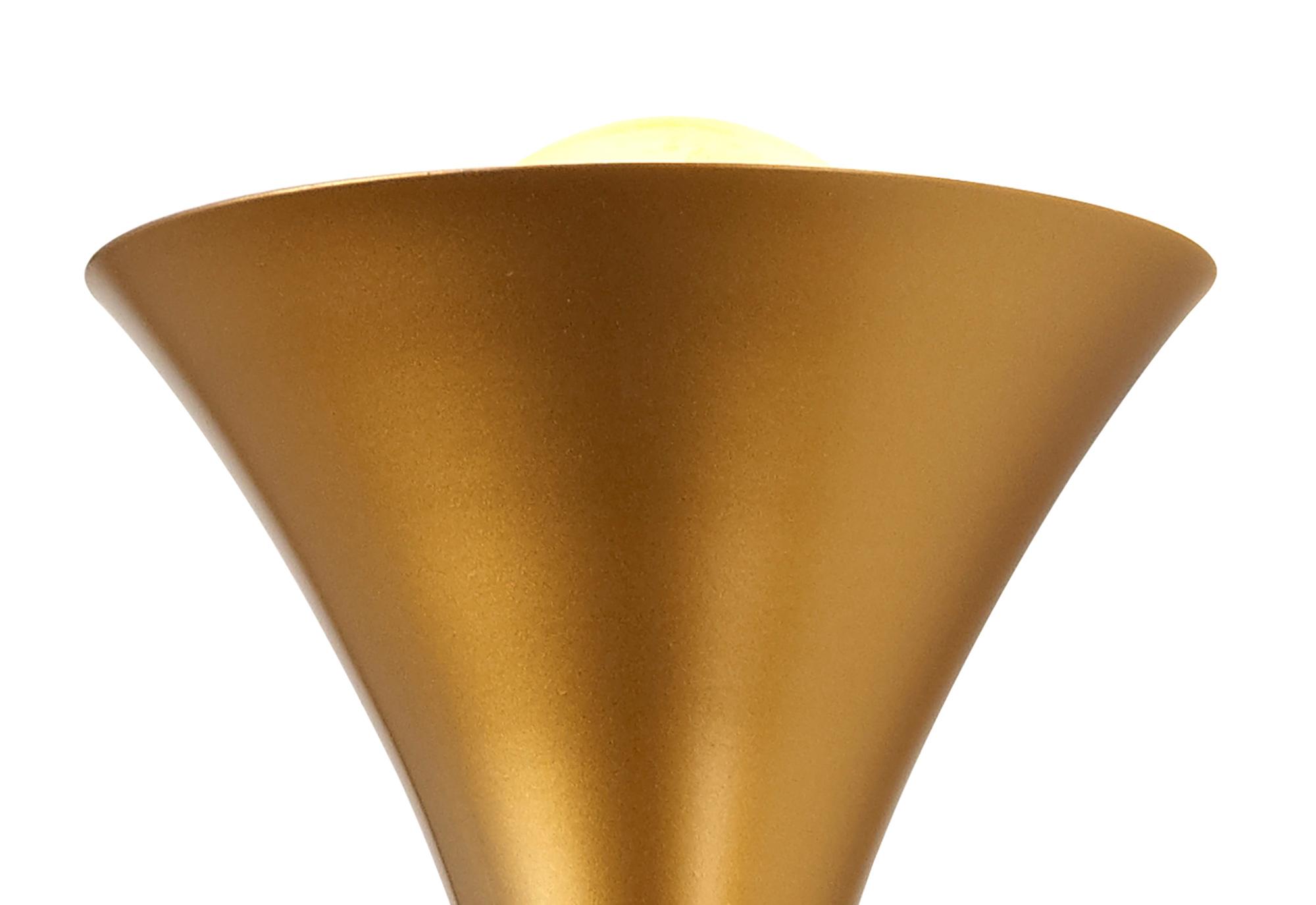 Jazz Wall Lamp, 1 x E27 (Max 20W), Gold Painting