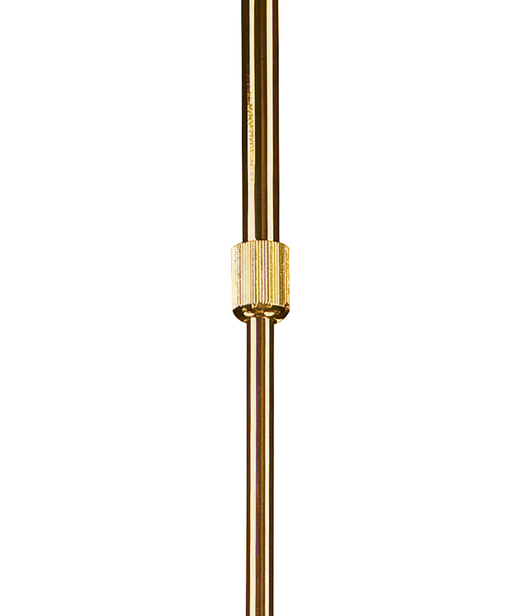 Juno 58cm Telescopic Convertible To Semi Flush 3 Light 15W LED 3000K, 1350lm, Satin Gold/Frosted Acrylic/Gold, 3yrs Warranty