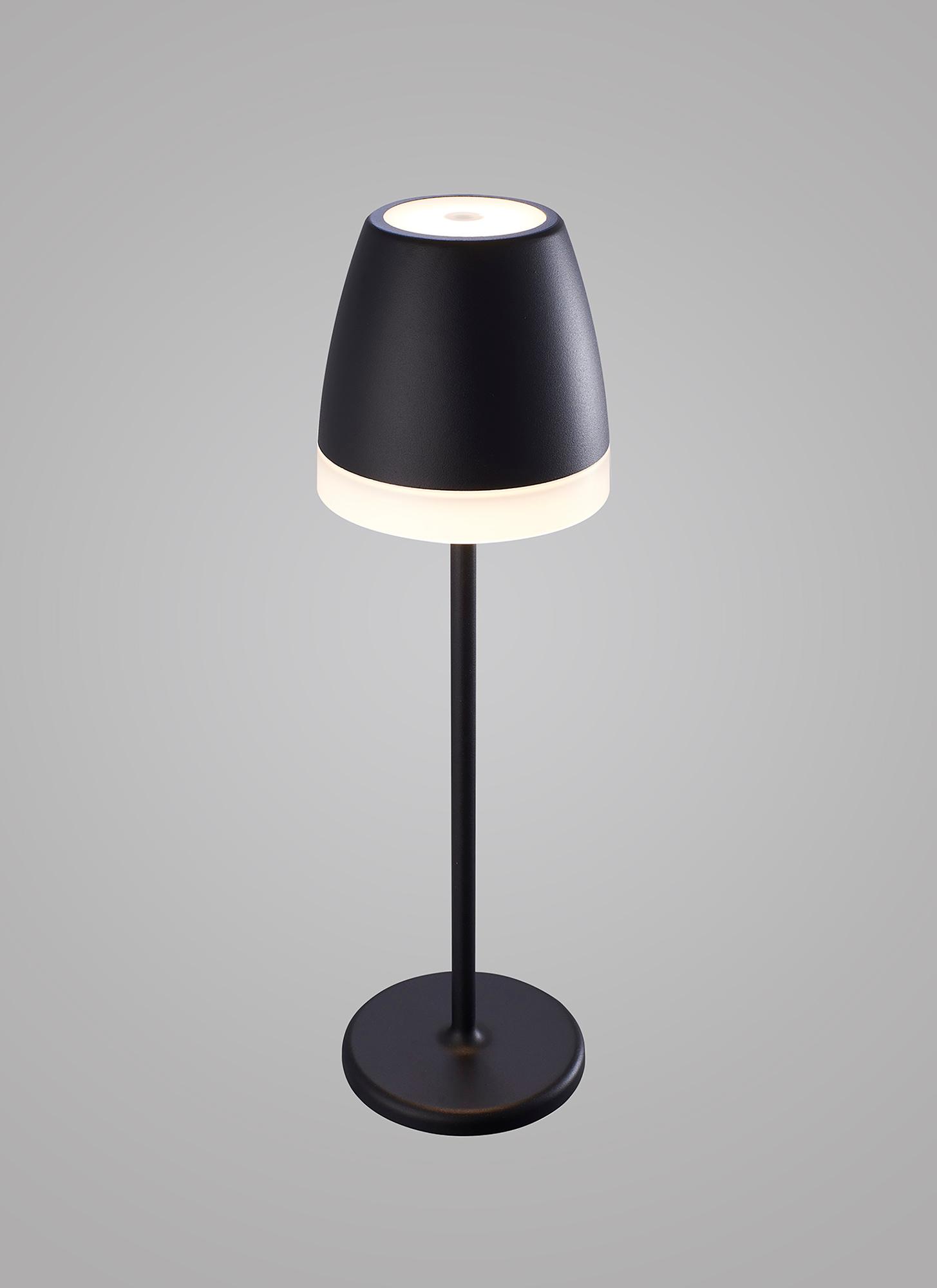 K3 Rechargeable Battery Operated  Lantern, 2W LED, 3000K, 155lm, IP54, USB Charging Cable Included, Black, 3yrs Warranty