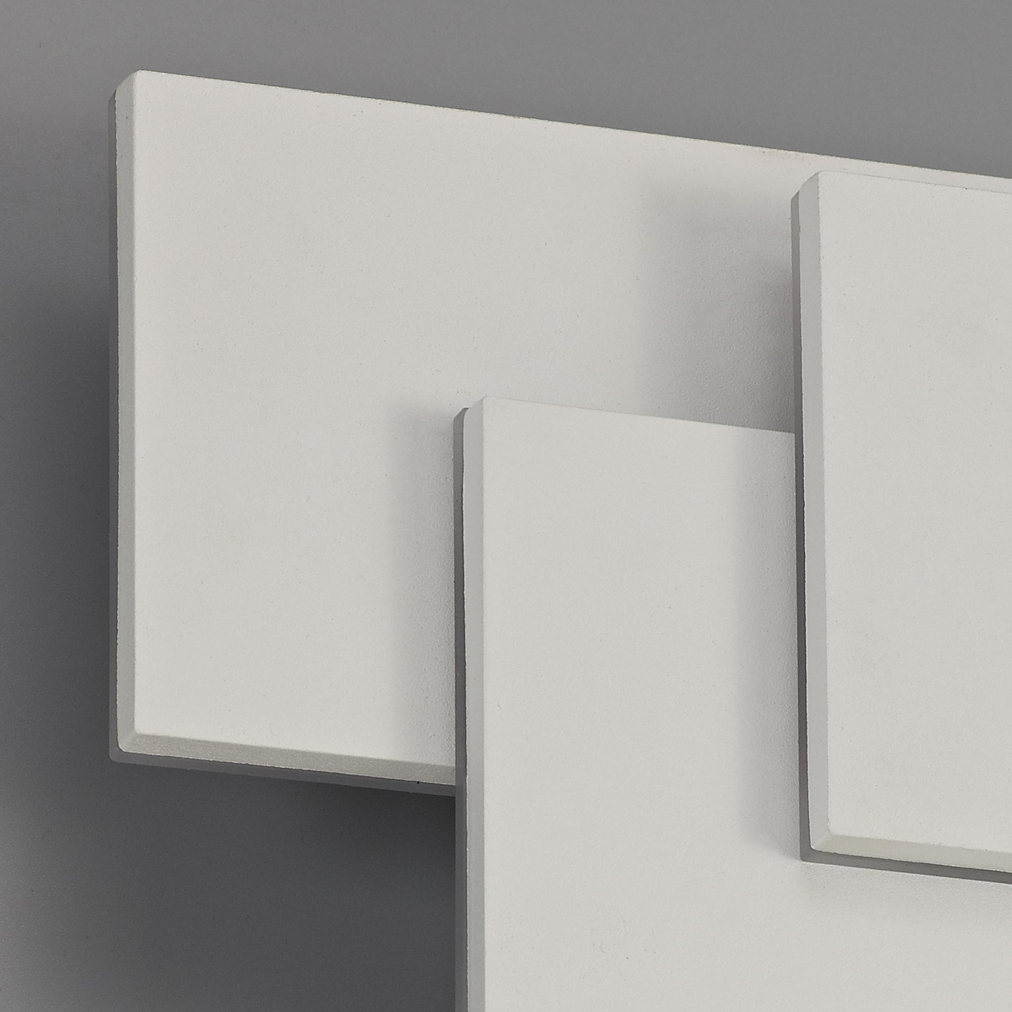 Kiania Wall Light Rectangular, 12W LED 3000K, Sand White, 490lm, 3yrs Warranty