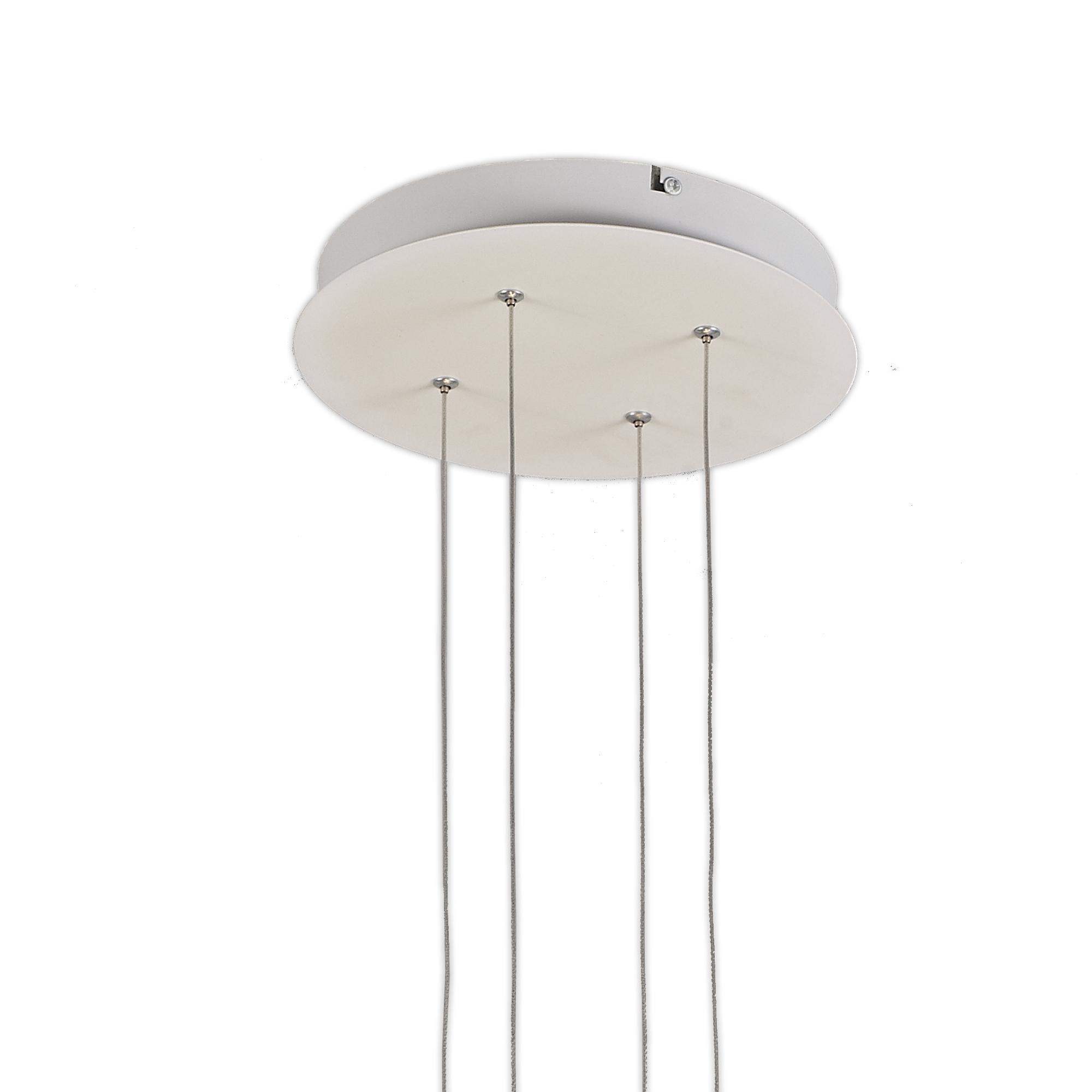 Kitesurf Double Loop Pendant, 48W LED, 3000K, 3840lm, White, 3yrs Warranty