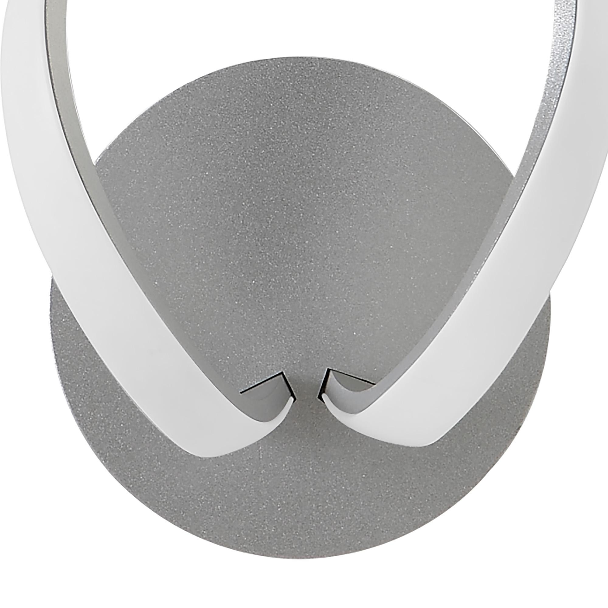 Knot Touch Dimmer Wall Lamp 12W LED 3000K, Silver/Frosted Acrylic/Polished Chrome