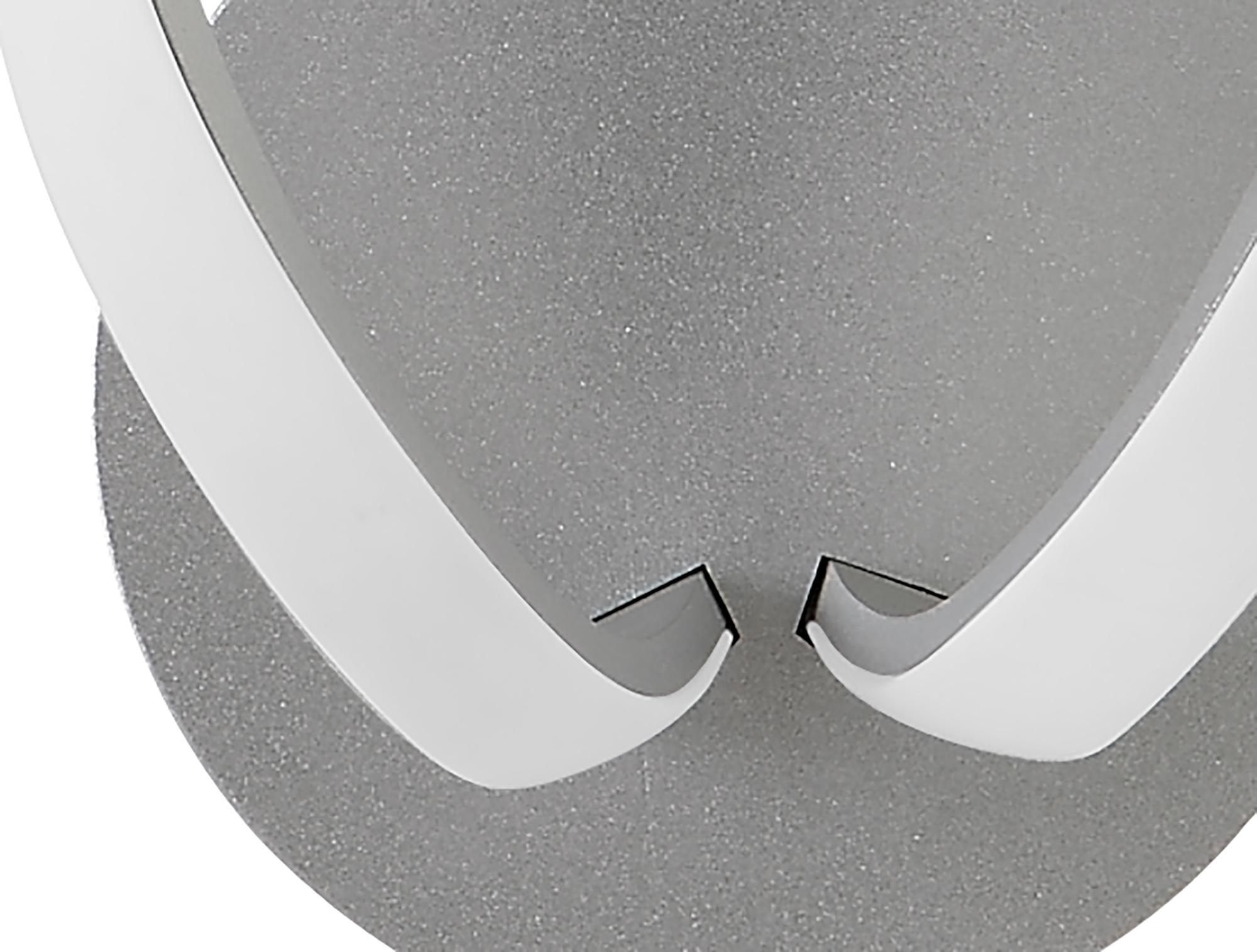 Knot Touch Dimmer Wall Lamp 12W LED 3000K, Silver/Frosted Acrylic/Polished Chrome