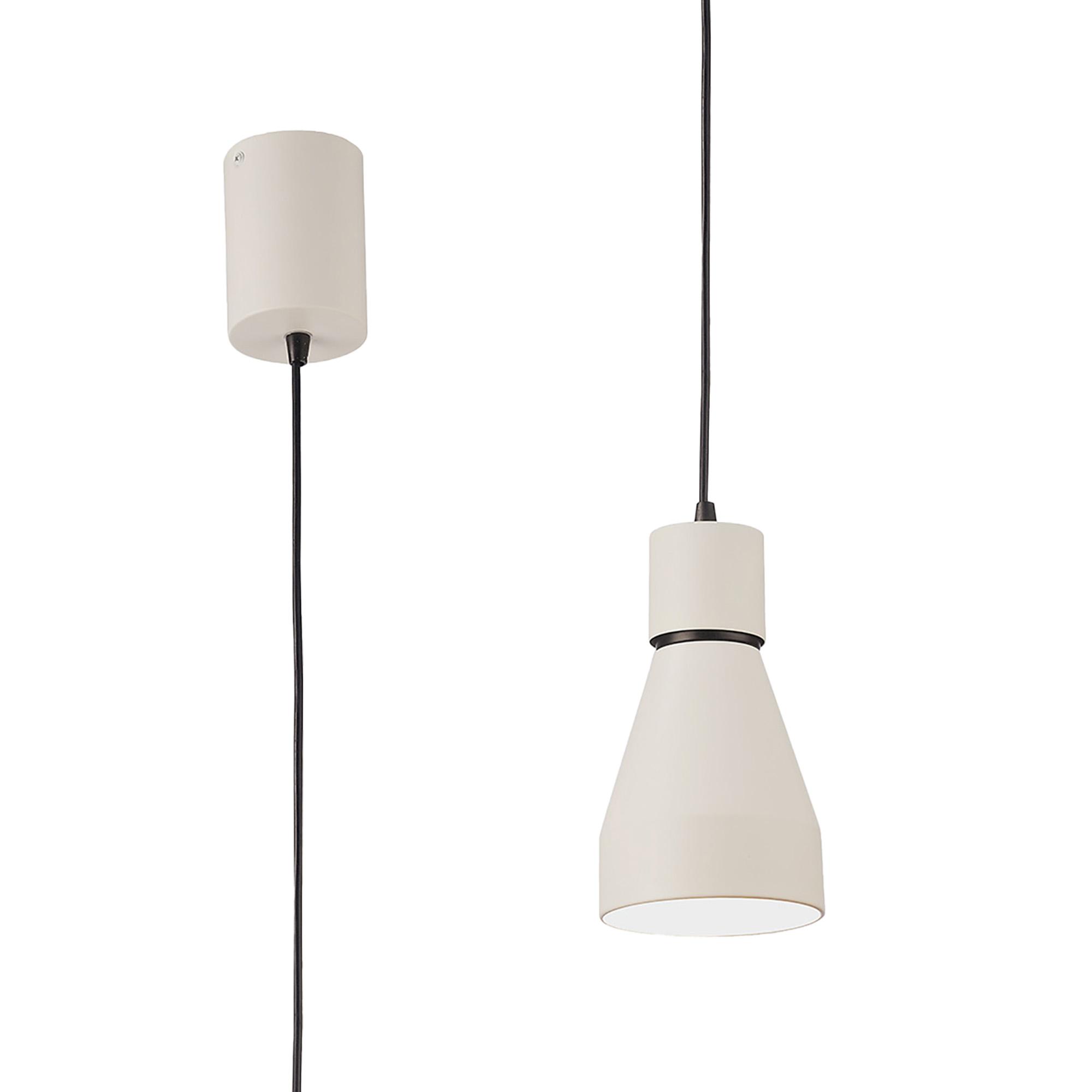 Kos Pendant Small 11cm Round 1 x E27, Matt White