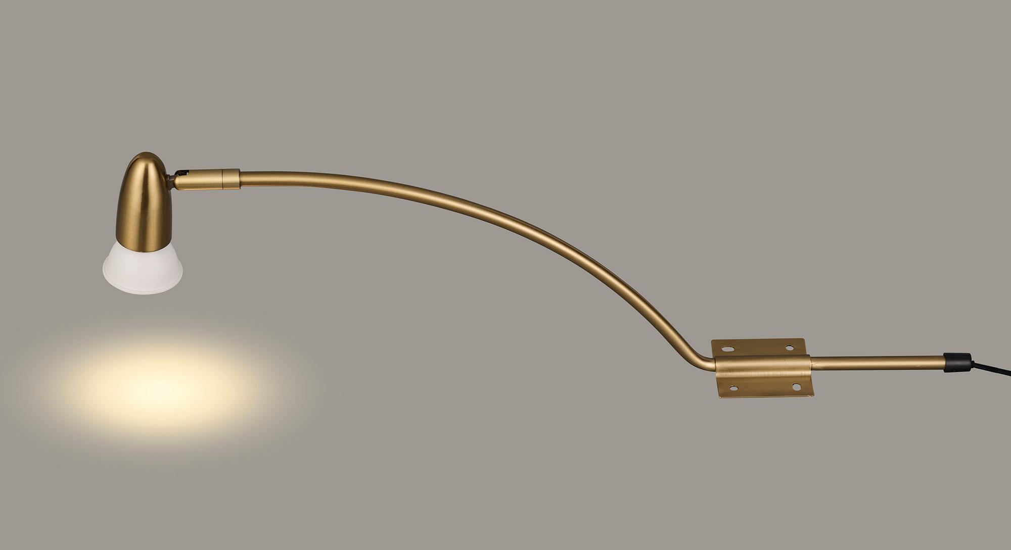 Lex (Set Of 2) Type A Over Cabinet 1 Light GU10 With Adjustable Head And 2m Cable (No Plug) Brass