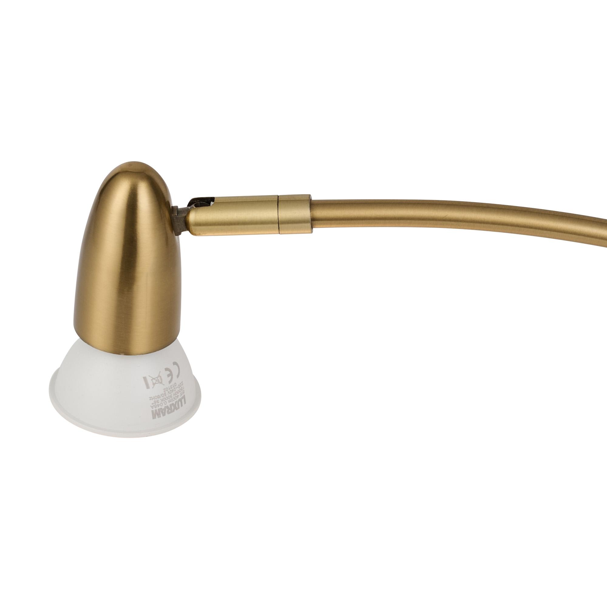 Lex (Set Of 2) Type A Over Cabinet 1 Light GU10 With Adjustable Head And 2m Cable (No Plug) Brass