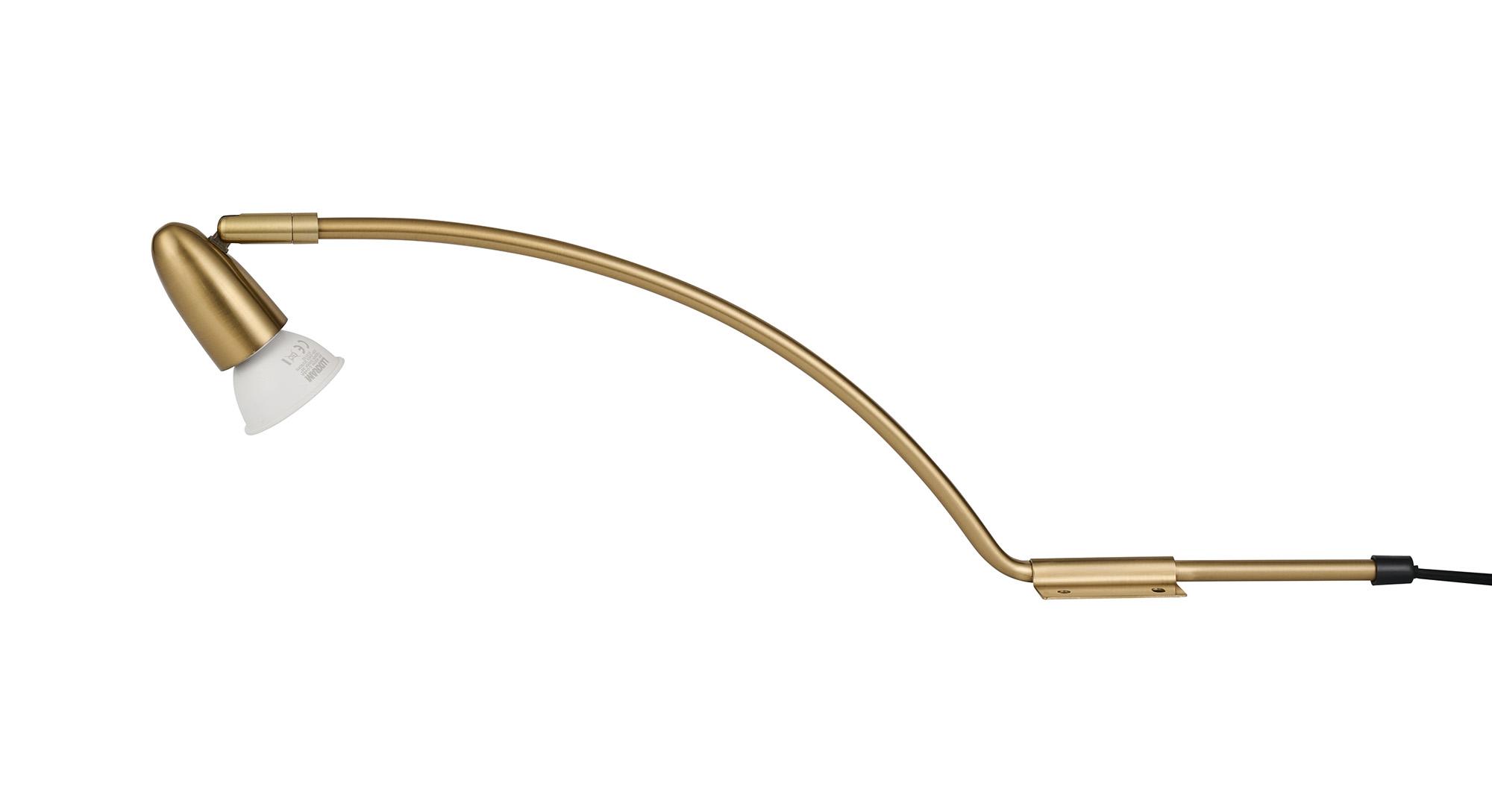 Lex (Set Of 2) Type A Over Cabinet 1 Light GU10 With Adjustable Head And 2m Cable (No Plug) Brass