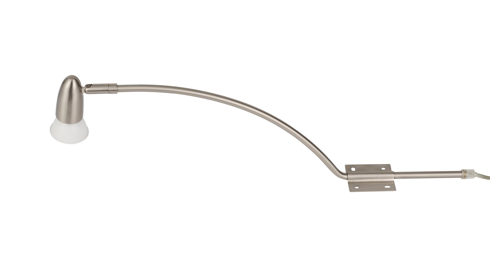 Lex (Set Of 2) Type A Over Cabinet 1 Light GU10 With Adjustable Head And 2m Cable (No Plug) Satin Nickel