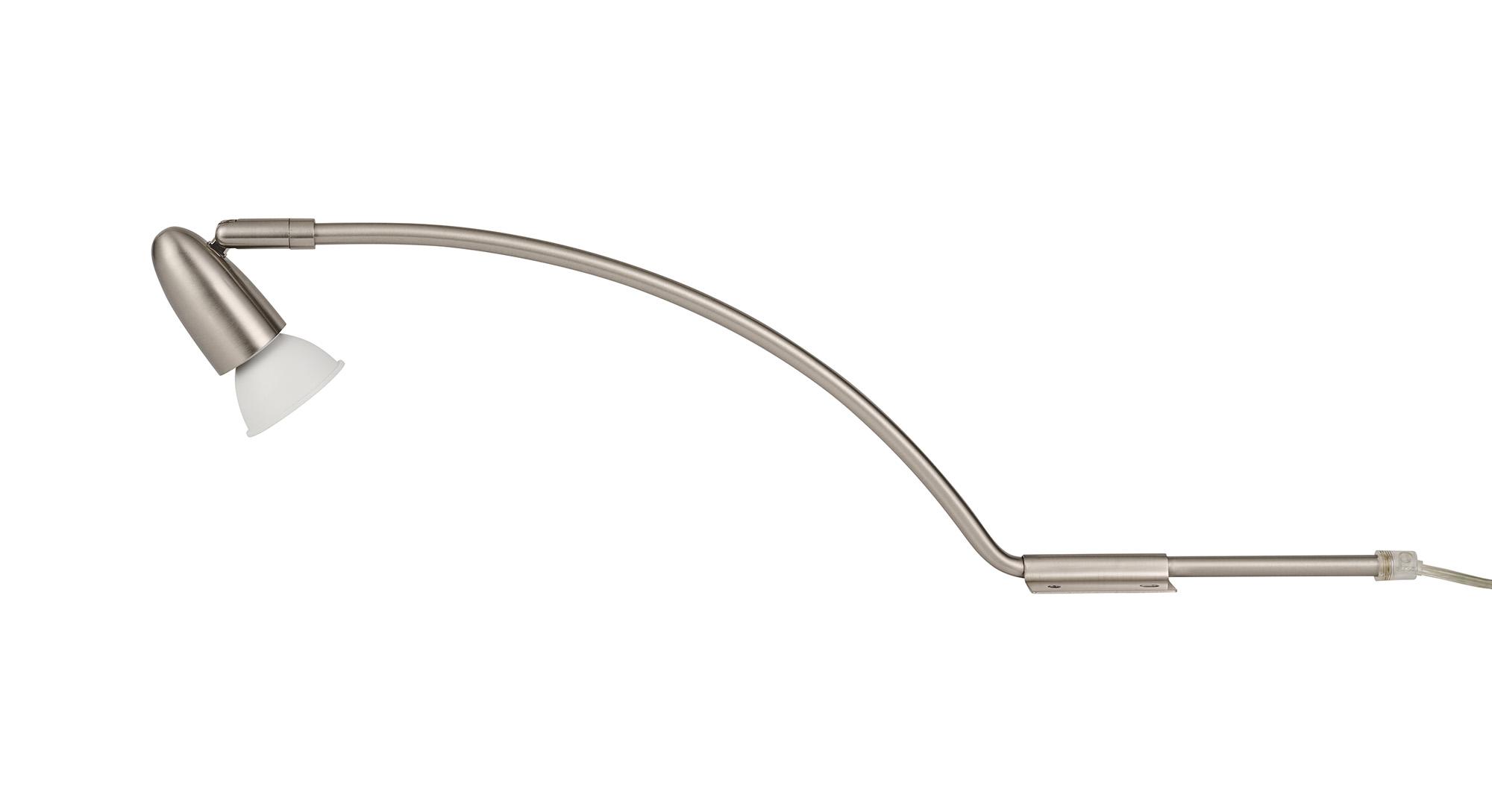 Lex (Set Of 2) Type A Over Cabinet 1 Light GU10 With Adjustable Head And 2m Cable (No Plug) Satin Nickel