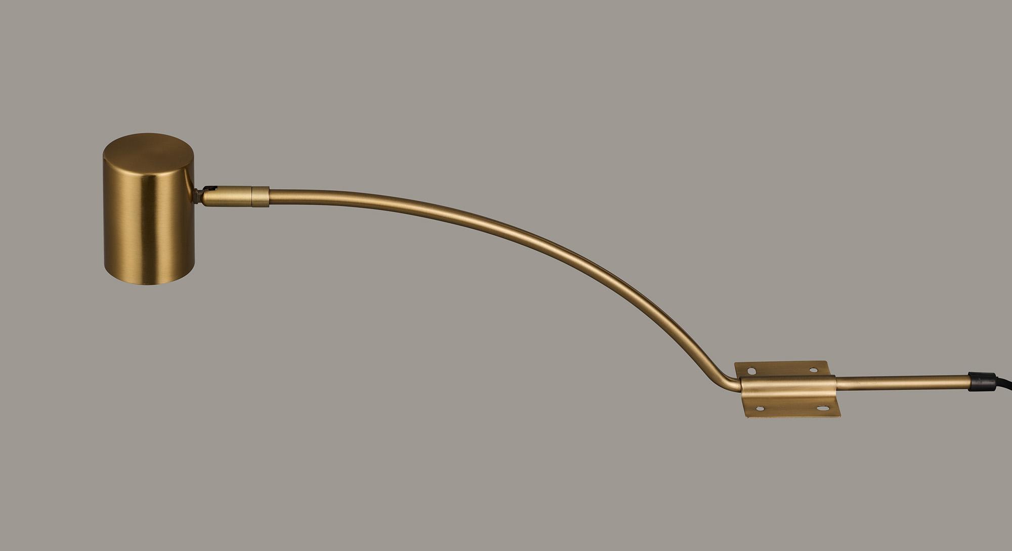 Lex (Set Of 2) Type B Over Cabinet 1 Light GU10 With Adjustable Head And 2m Cable (No Plug) Brass