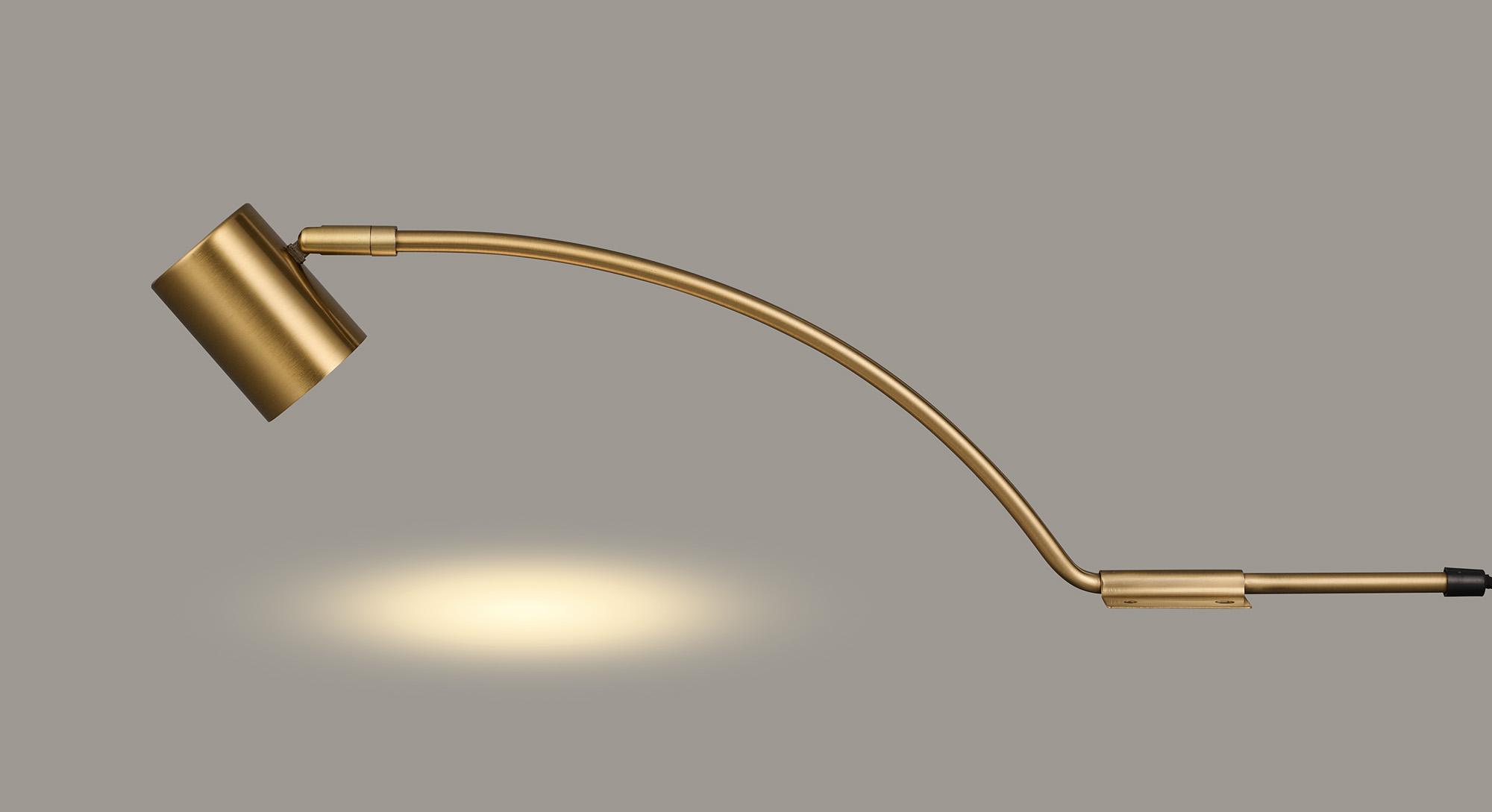 Lex (Set Of 2) Type B Over Cabinet 1 Light GU10 With Adjustable Head And 2m Cable (No Plug) Brass