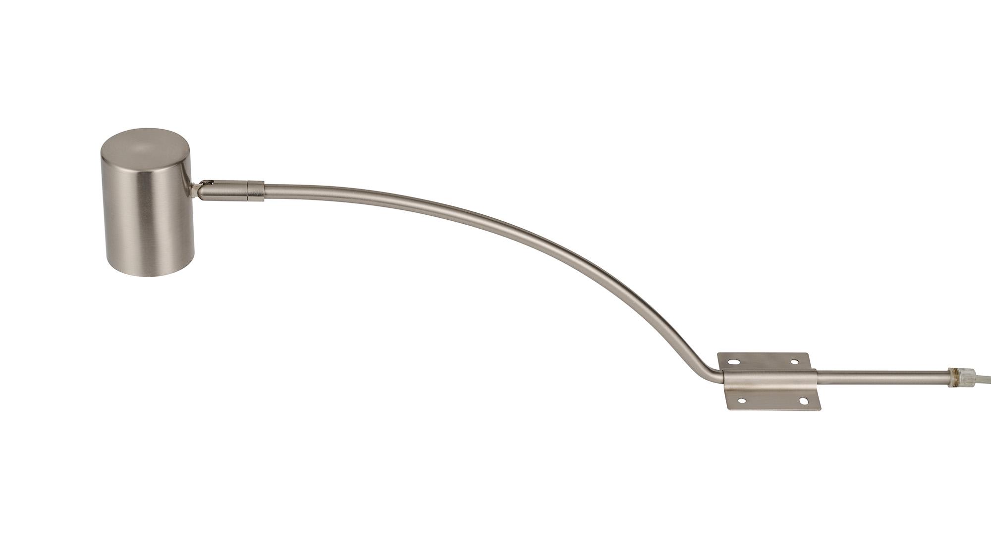 Lex (Set Of 2) Type B Over Cabinet 1 Light GU10 With Adjustable Head And 2m Cable (No Plug) Satin Nickel