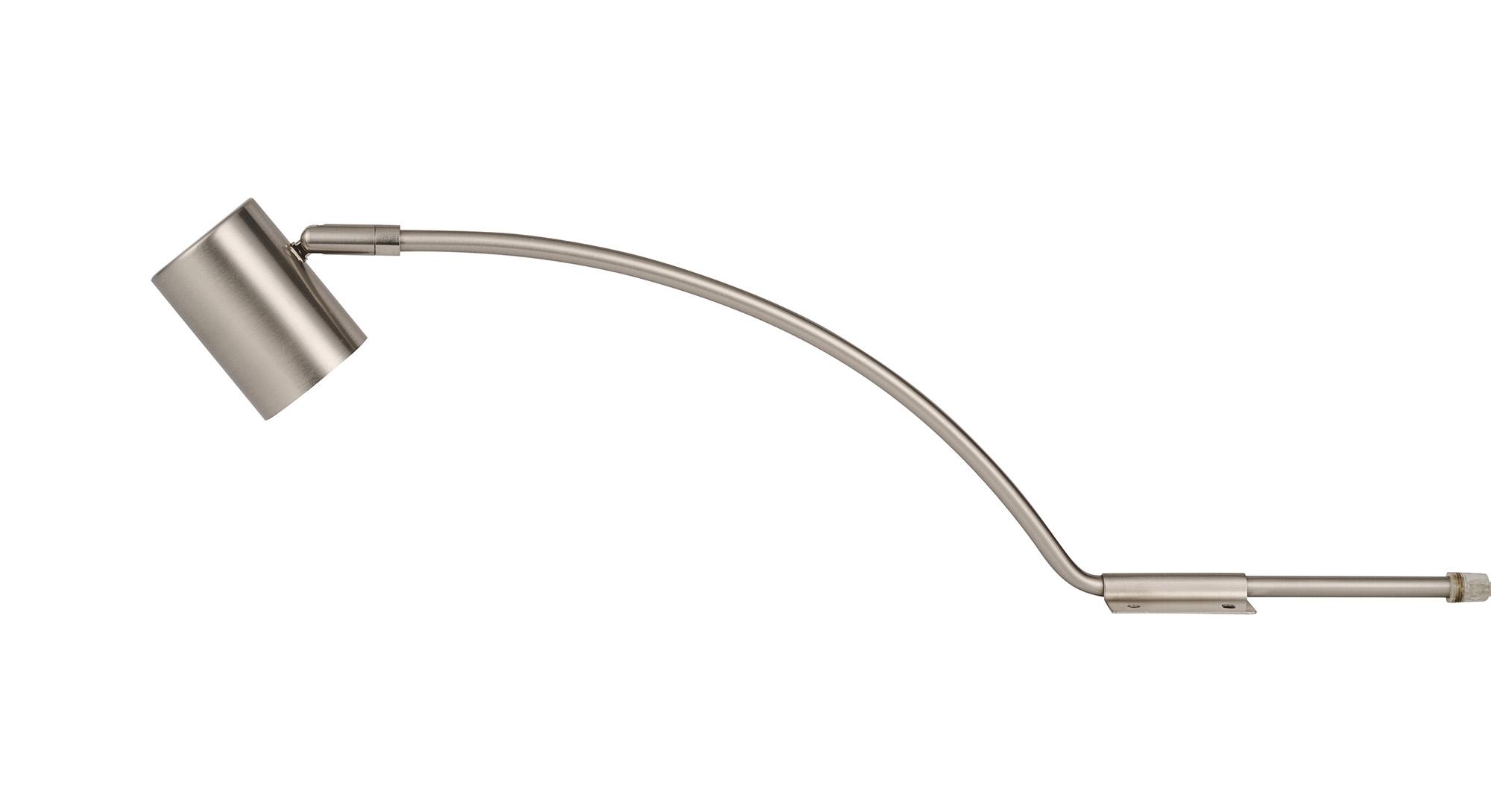 Lex (Set Of 2) Type B Over Cabinet 1 Light GU10 With Adjustable Head And 2m Cable (No Plug) Satin Nickel