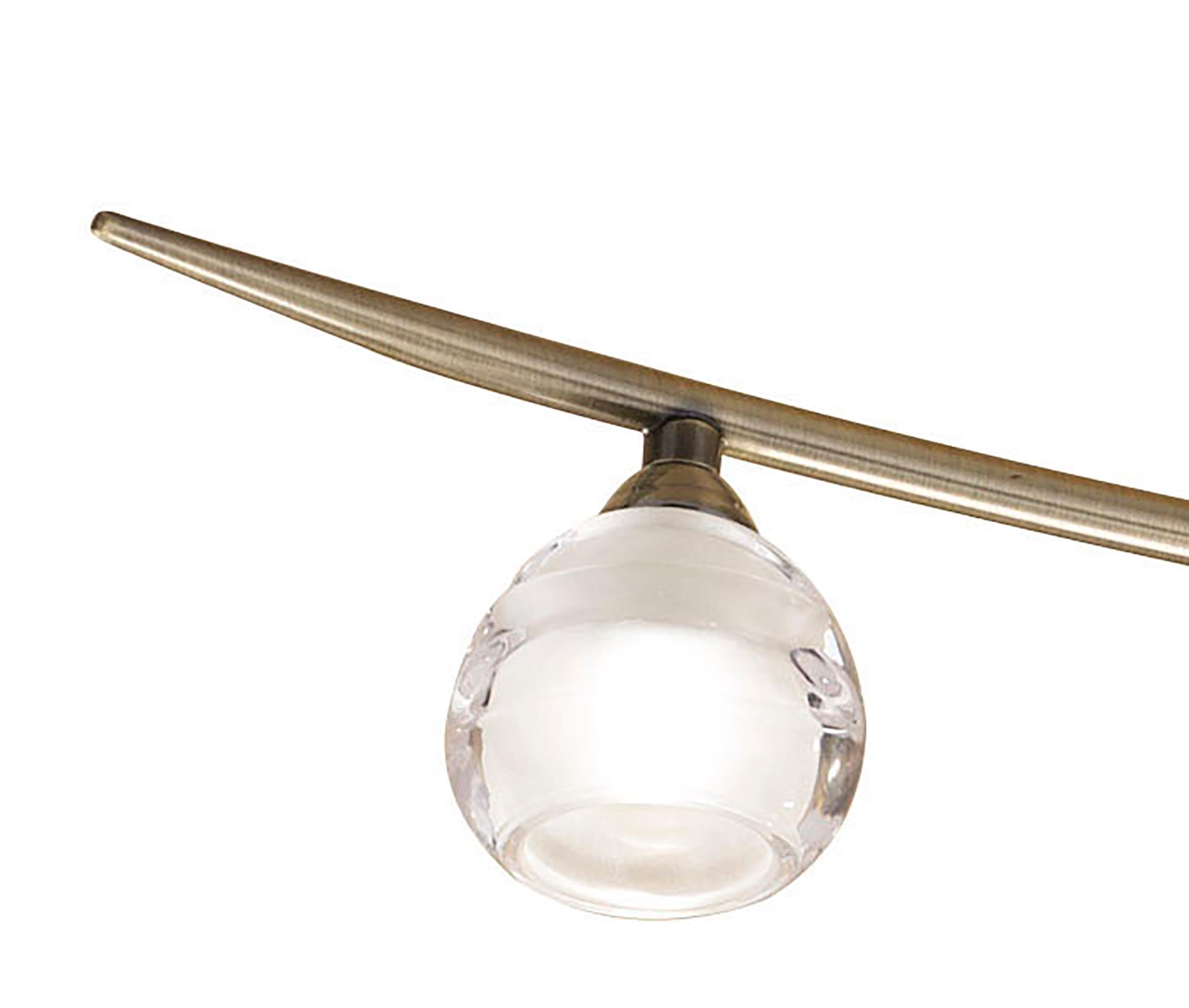 Loop Rectangular Telescopic 8 Light G9 ECO Line, Antique Brass