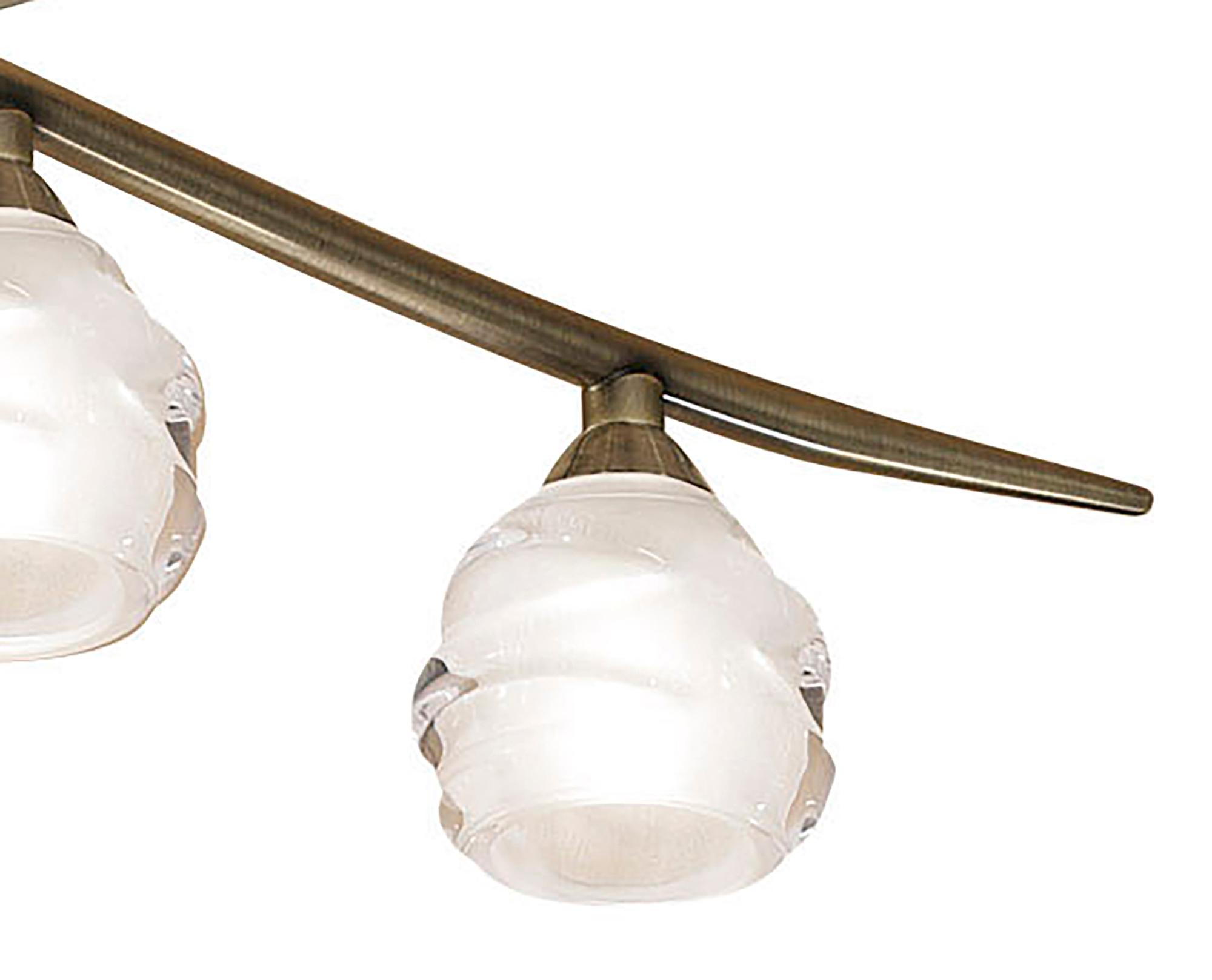 Loop Rectangular Telescopic 8 Light G9 ECO Line, Antique Brass