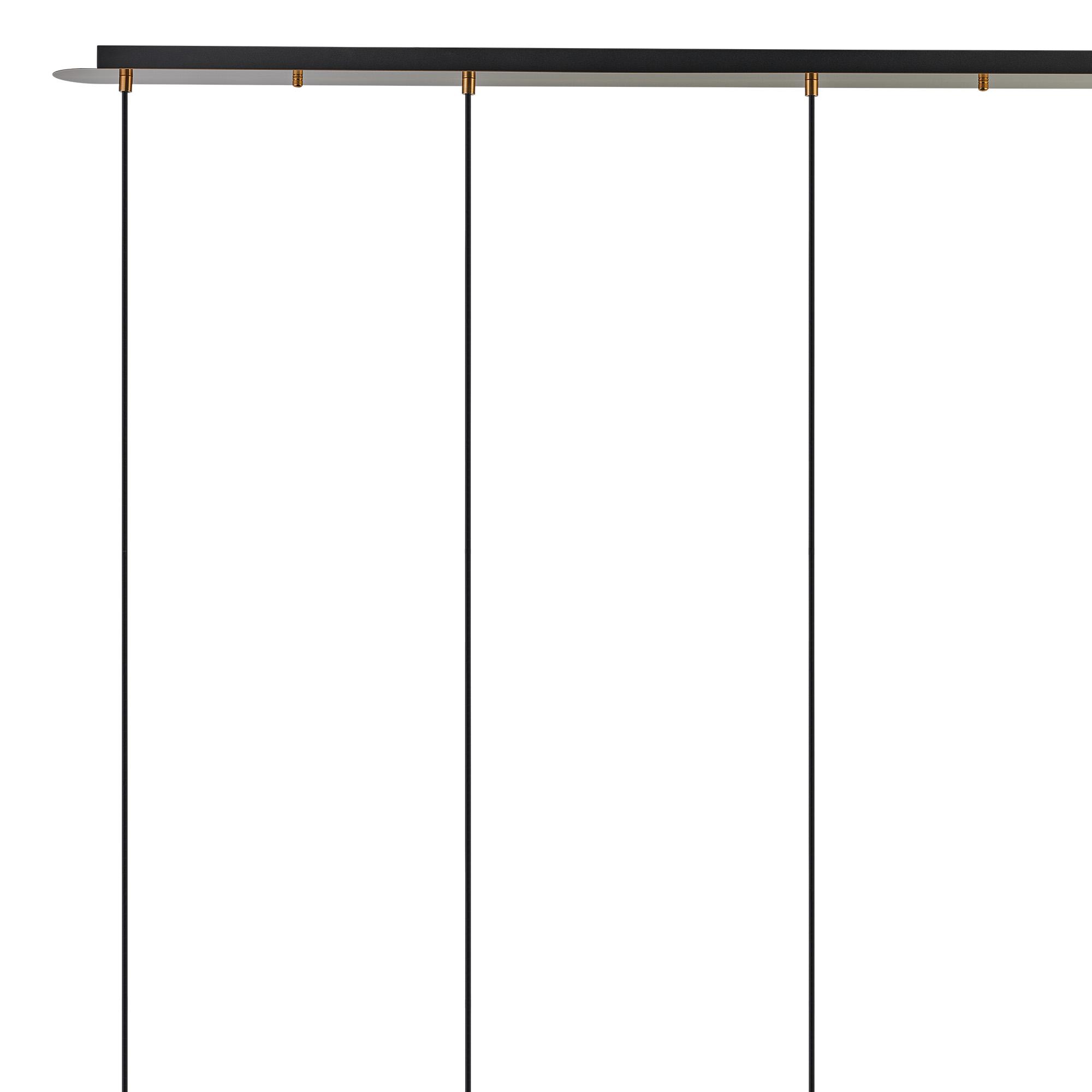 Lori Linear Pendant, 4 Light Adjustable E27, Antique Gold/Opal Wine Shades