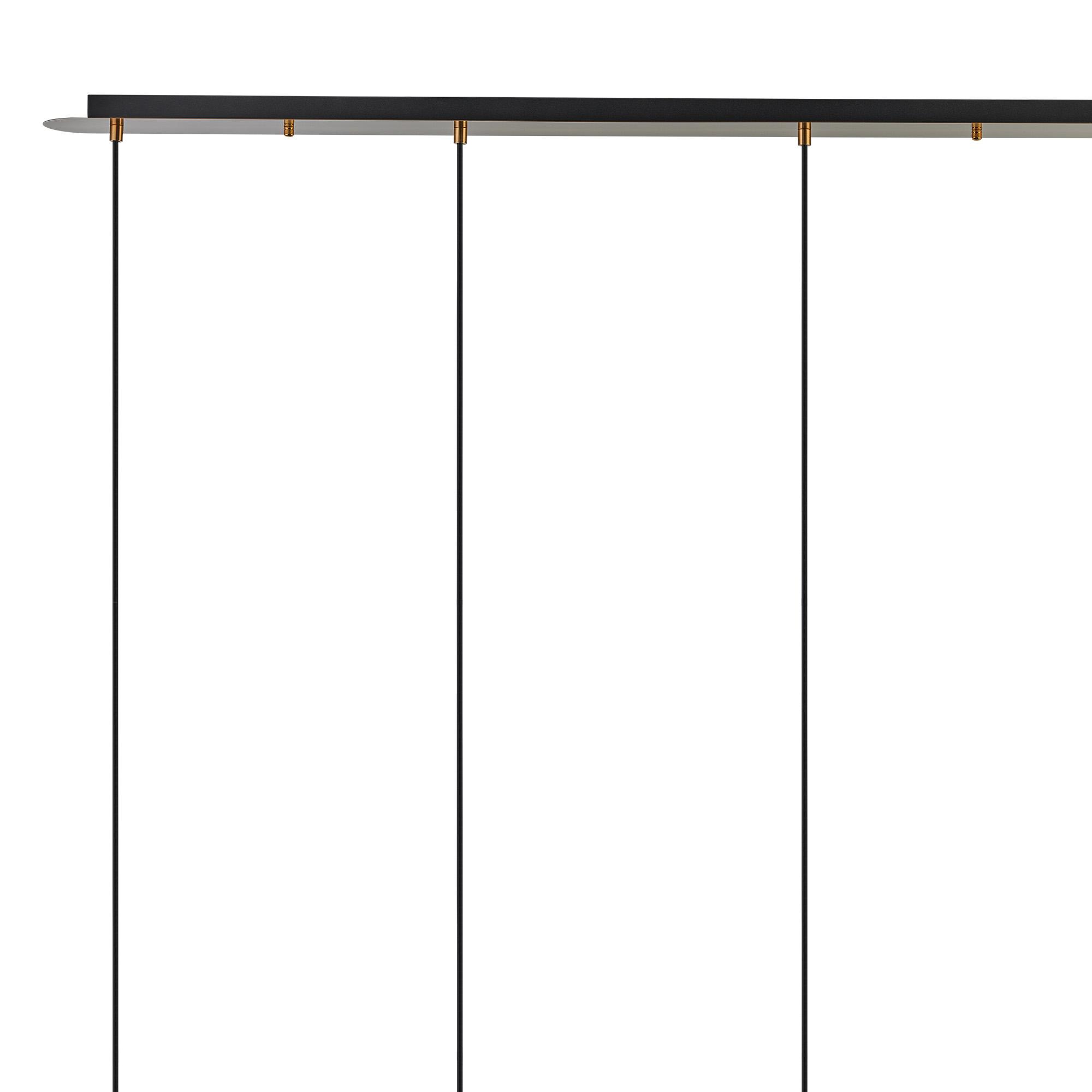 Lori Linear Pendant, 4 Light Adjustable E27, Antique Gold/Amber/Clear/Smoke Wine Shades