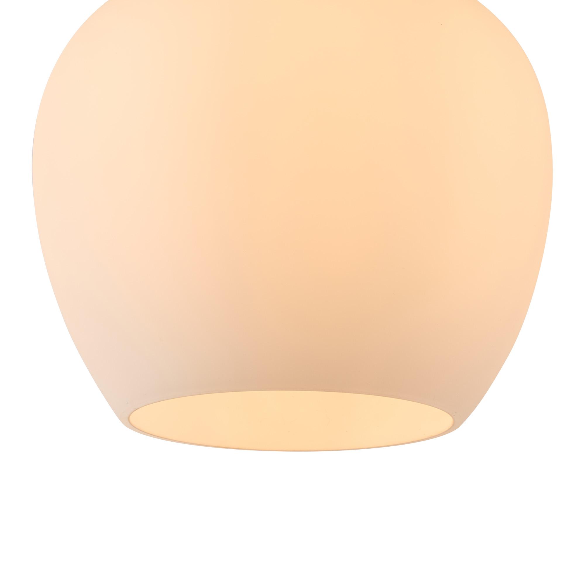 Lori 15cm Round Ceiling Flush, 1 Light Flush Fitting E27, Antique Gold/Opal Wine Shades