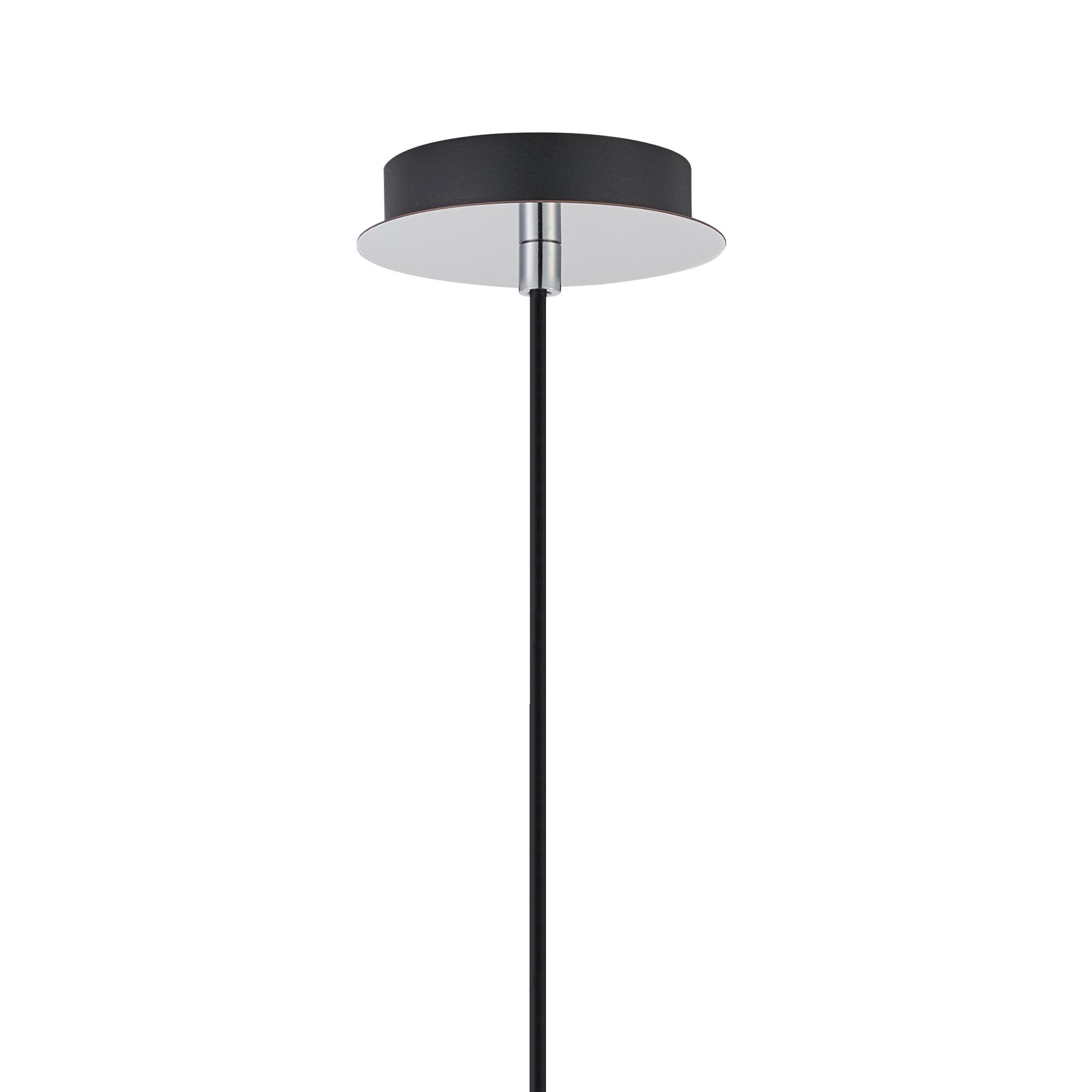 Lori 1.7m Single Pendant, 1 Light Adjustable E27, Polished Chrome/Amber Wine Shades