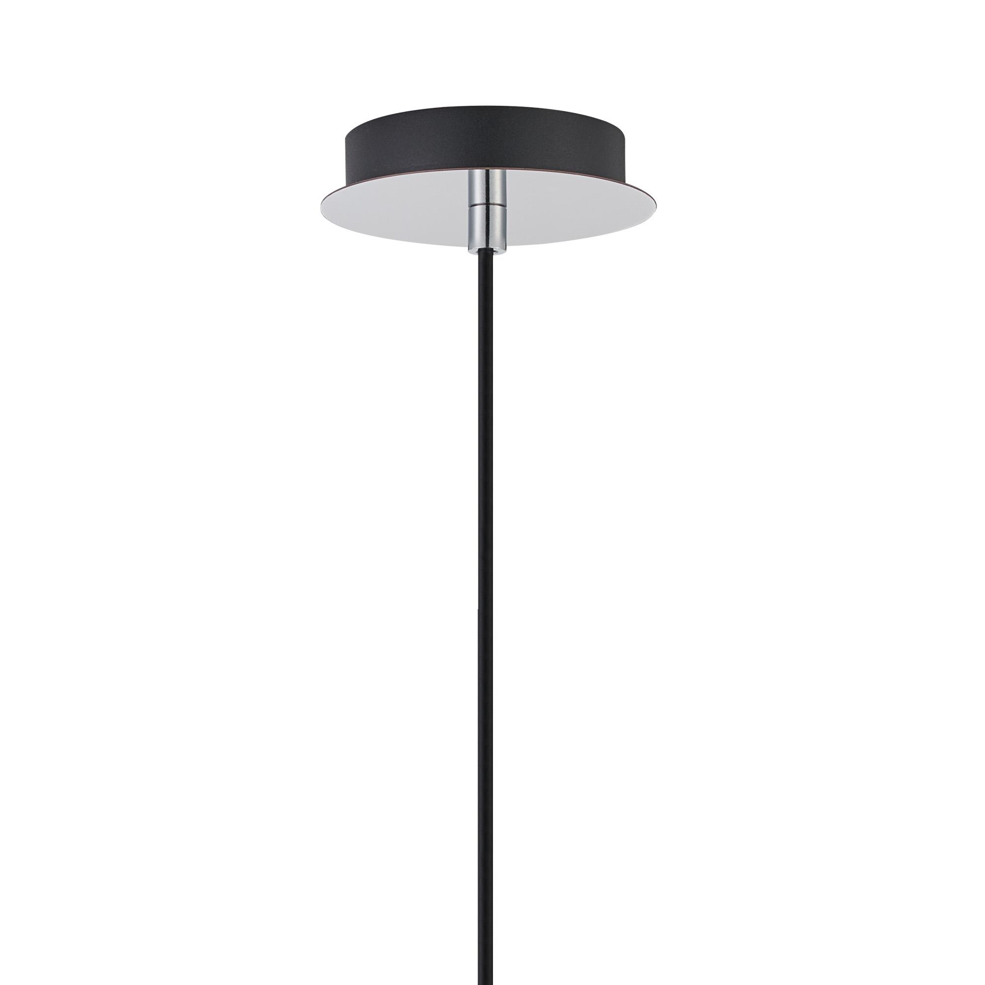Lori 1.7m Single Pendant, 1 Light Adjustable E27, Polished Chrome/Opal Wine Shades