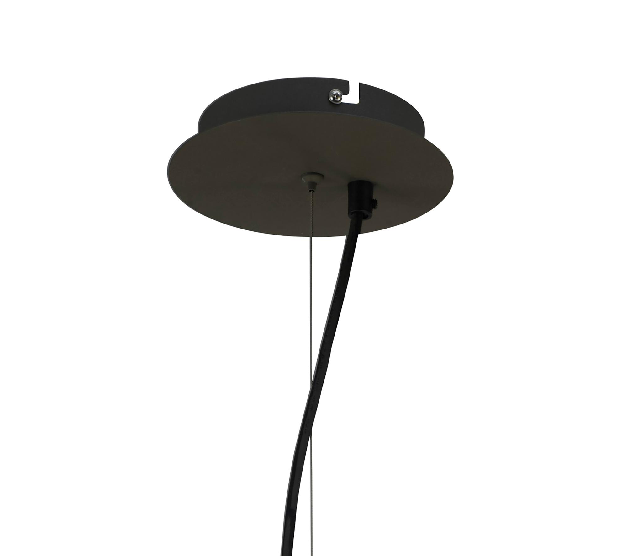 Lua Single Pendant 3 Light E27, Ash Grey With Ash Grey Shade