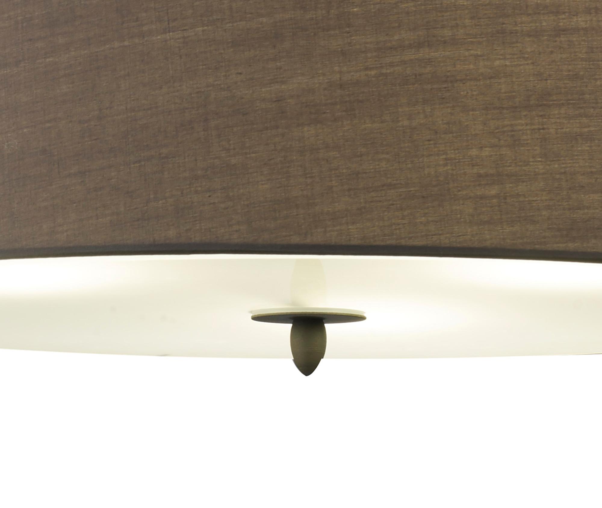 Lua Single Pendant 3 Light E27, Ash Grey With Ash Grey Shade