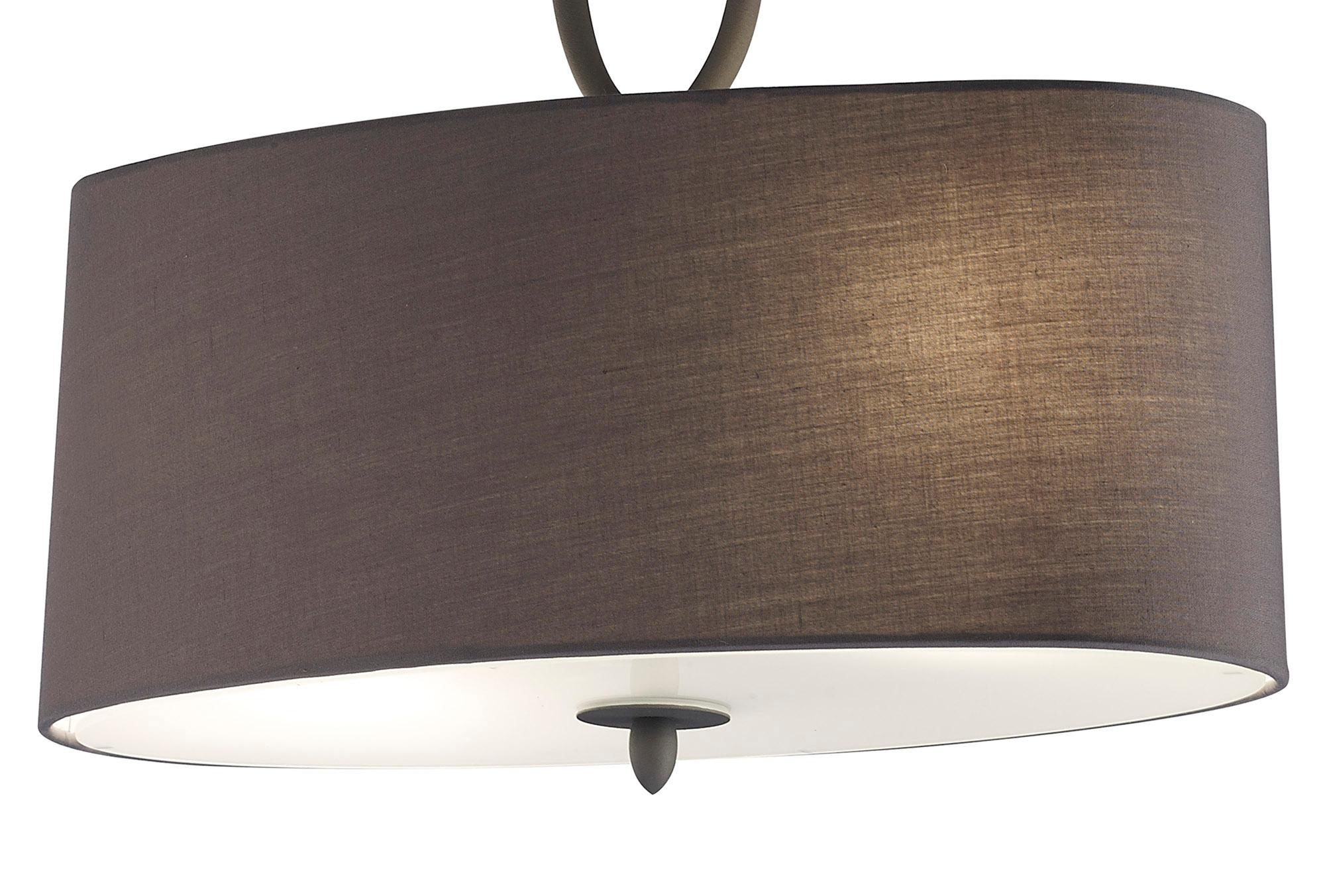Lua Oval Semi Flush