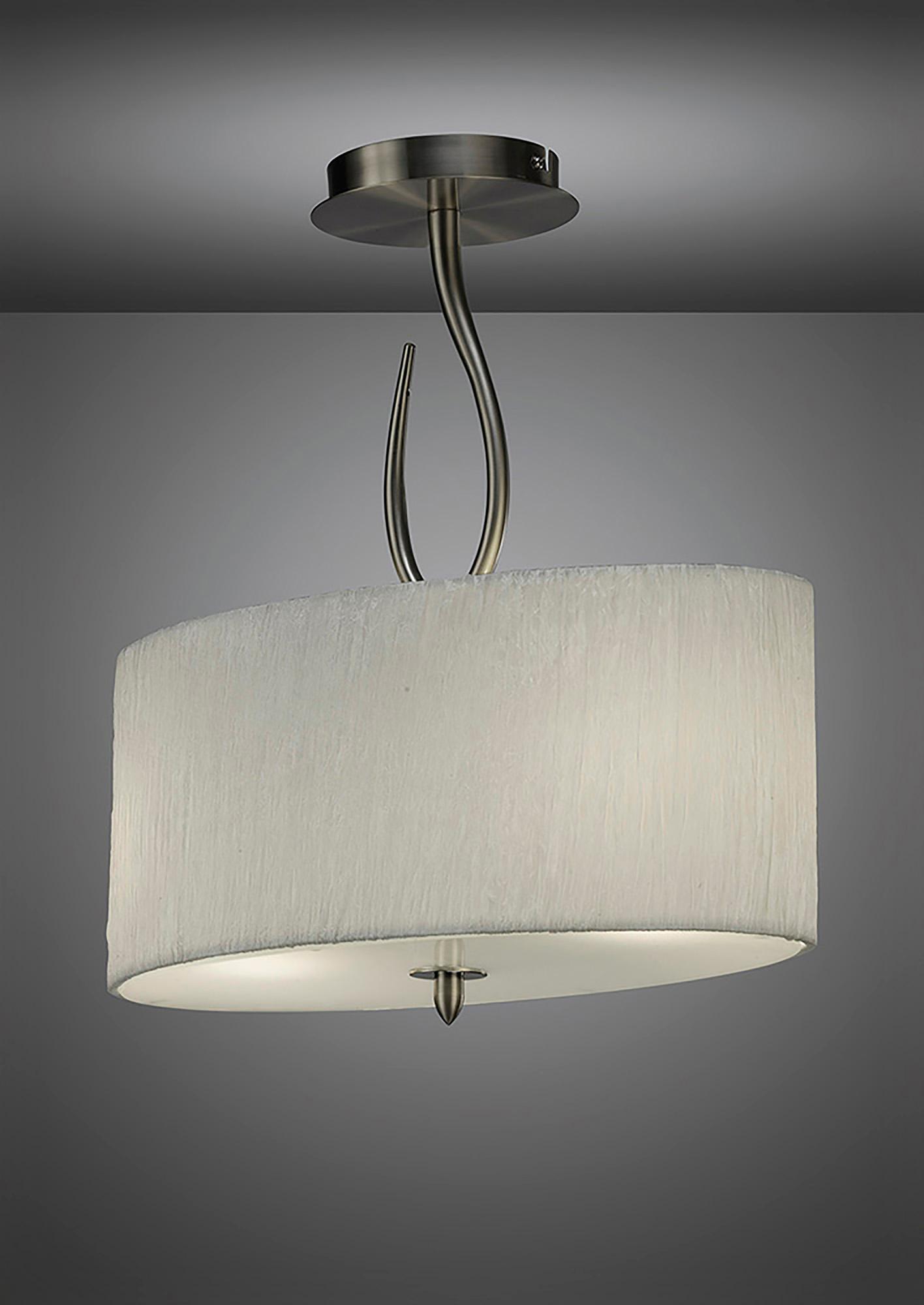 Lua Oval Semi Flush