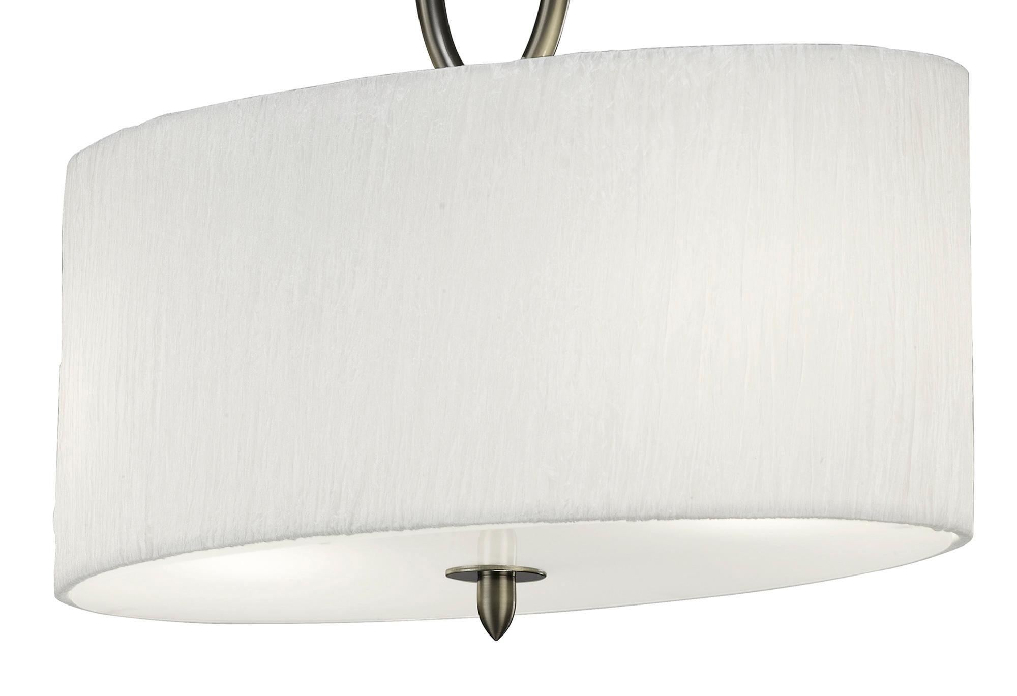 Lua Oval Semi Flush