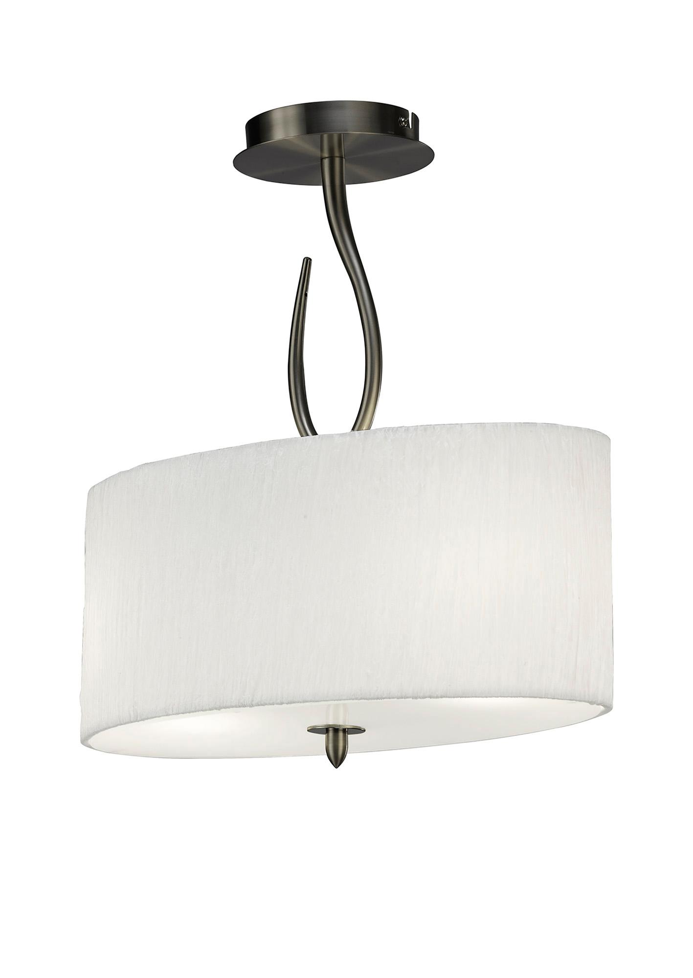 Lua Oval Semi Flush
