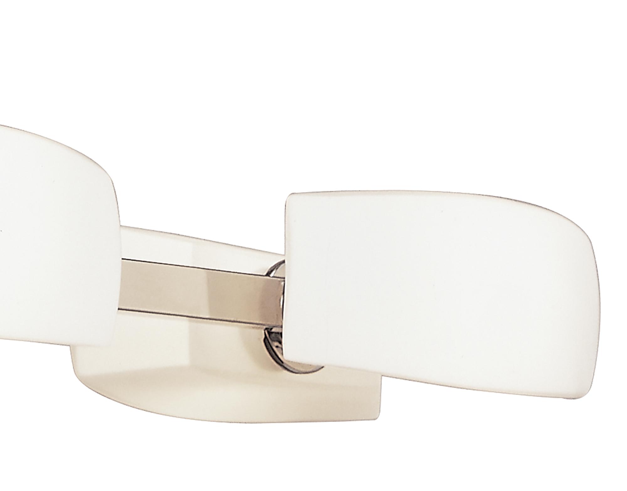 Lupa Rectangular Telescopic Pendant Bar 6 Light G9, Polished Chrome/Frosted White Glass