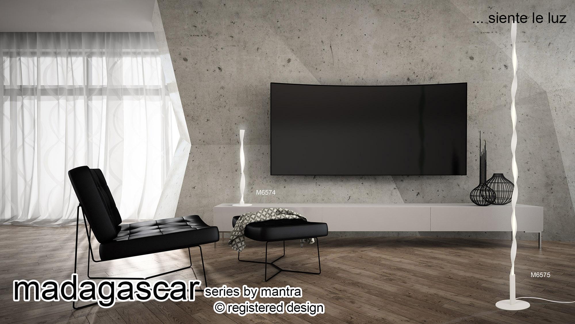 Madagascar Table Lamp, 9W LED, 3000K, 630lm, IP20, Sand White, 3yrs Warranty