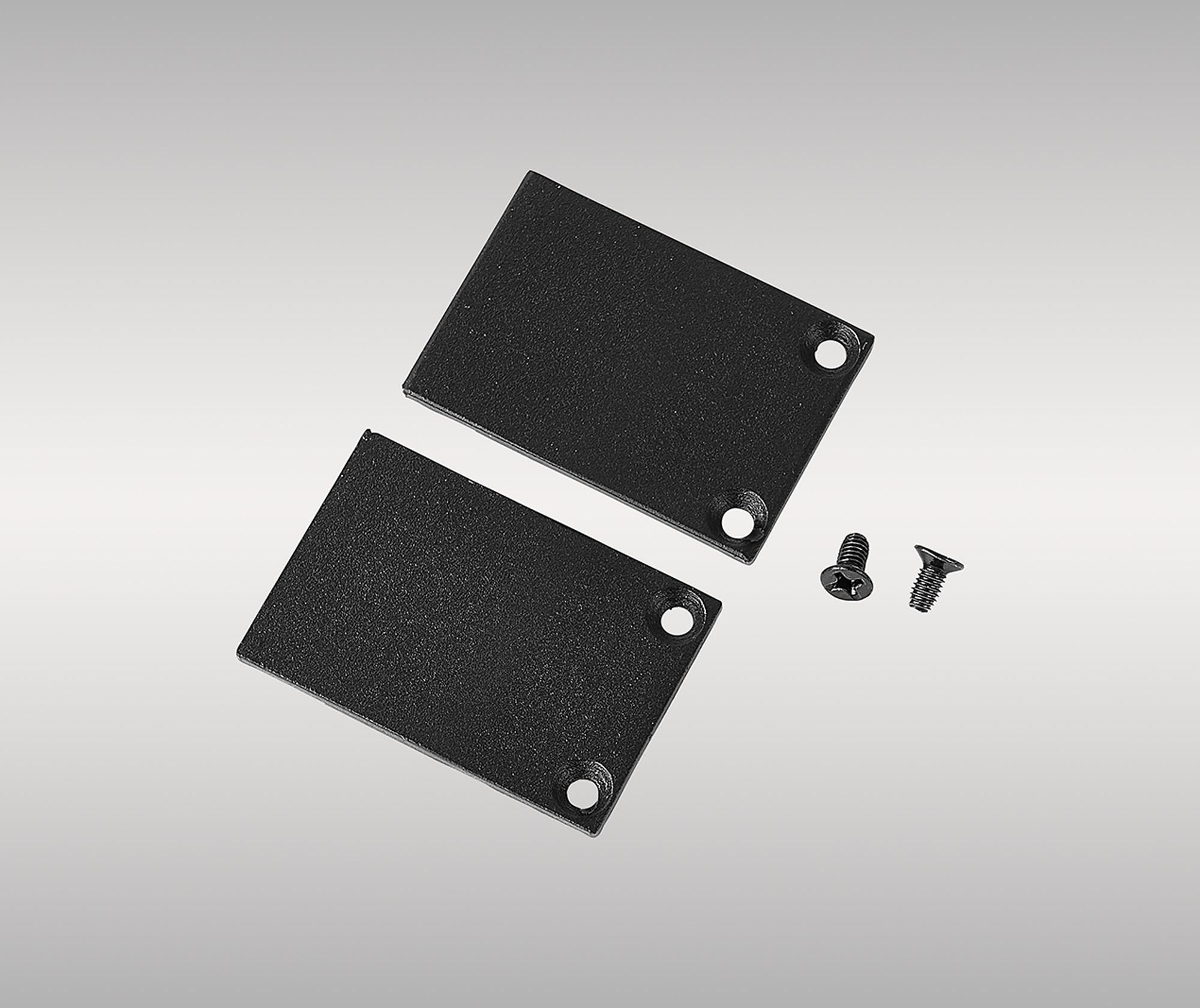 Magneto Shallow End Caps Set 2.7 x 3cm, Black For M8300 & M8301