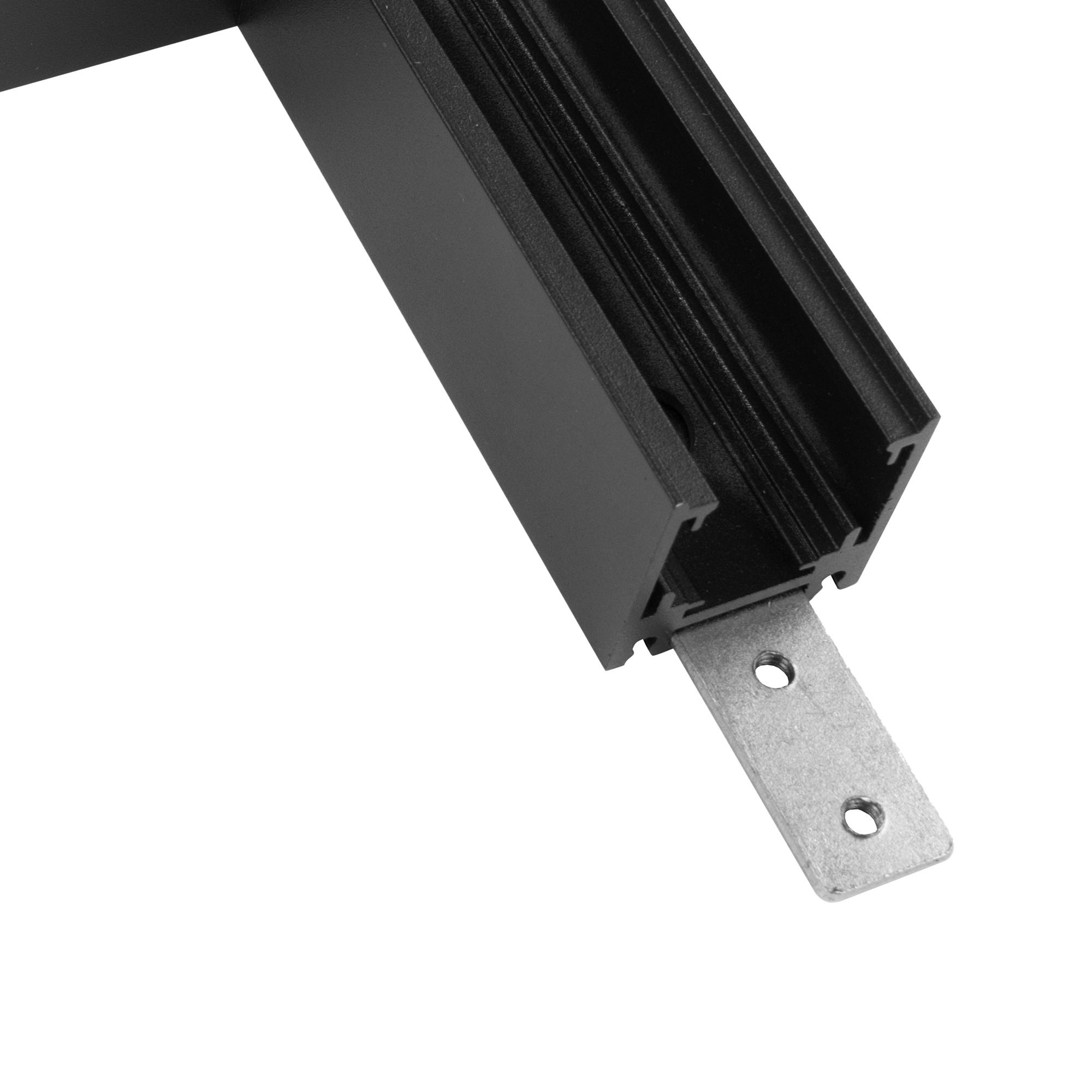 Magneto Shallow Single Connector Surface L-Joint 90º, Black For M8300 & M8301