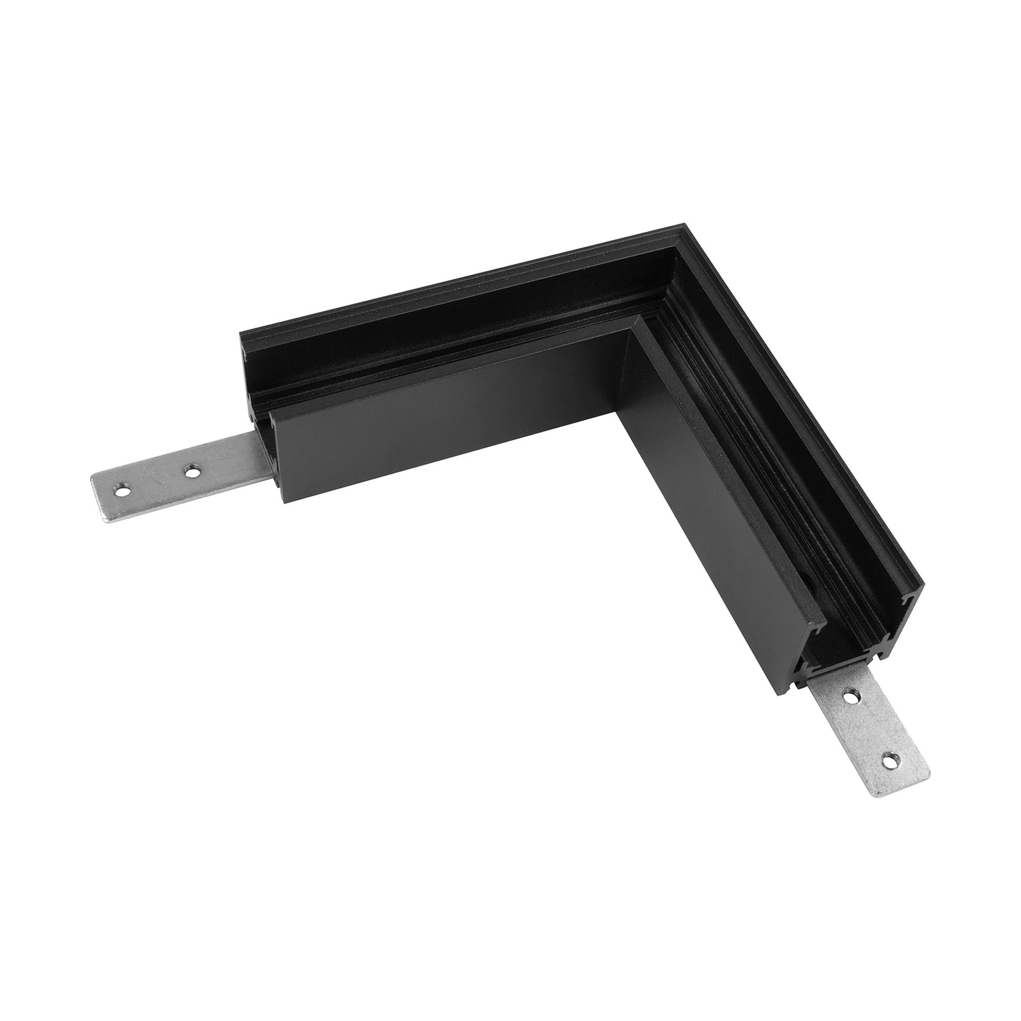 Magneto Shallow Single Connector Surface L-Joint 90º, Black For M8300 & M8301